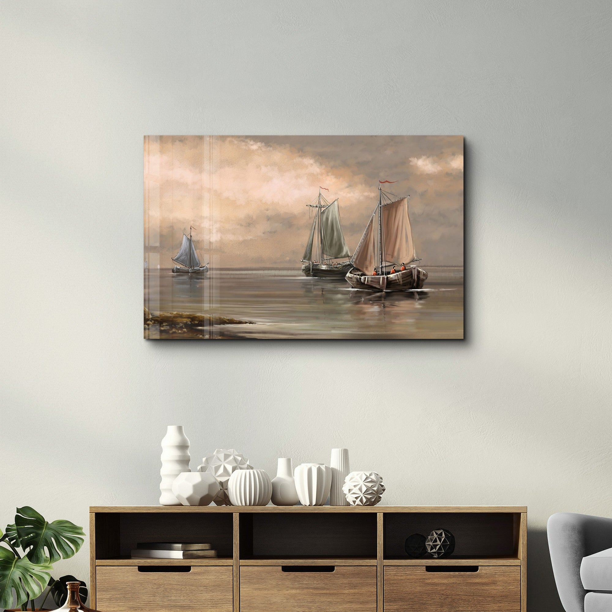 Quadro Decorativo em Vidro Temperado 35x55 cm (4 mm), Impressão UV, Multicolor – CAM-4049