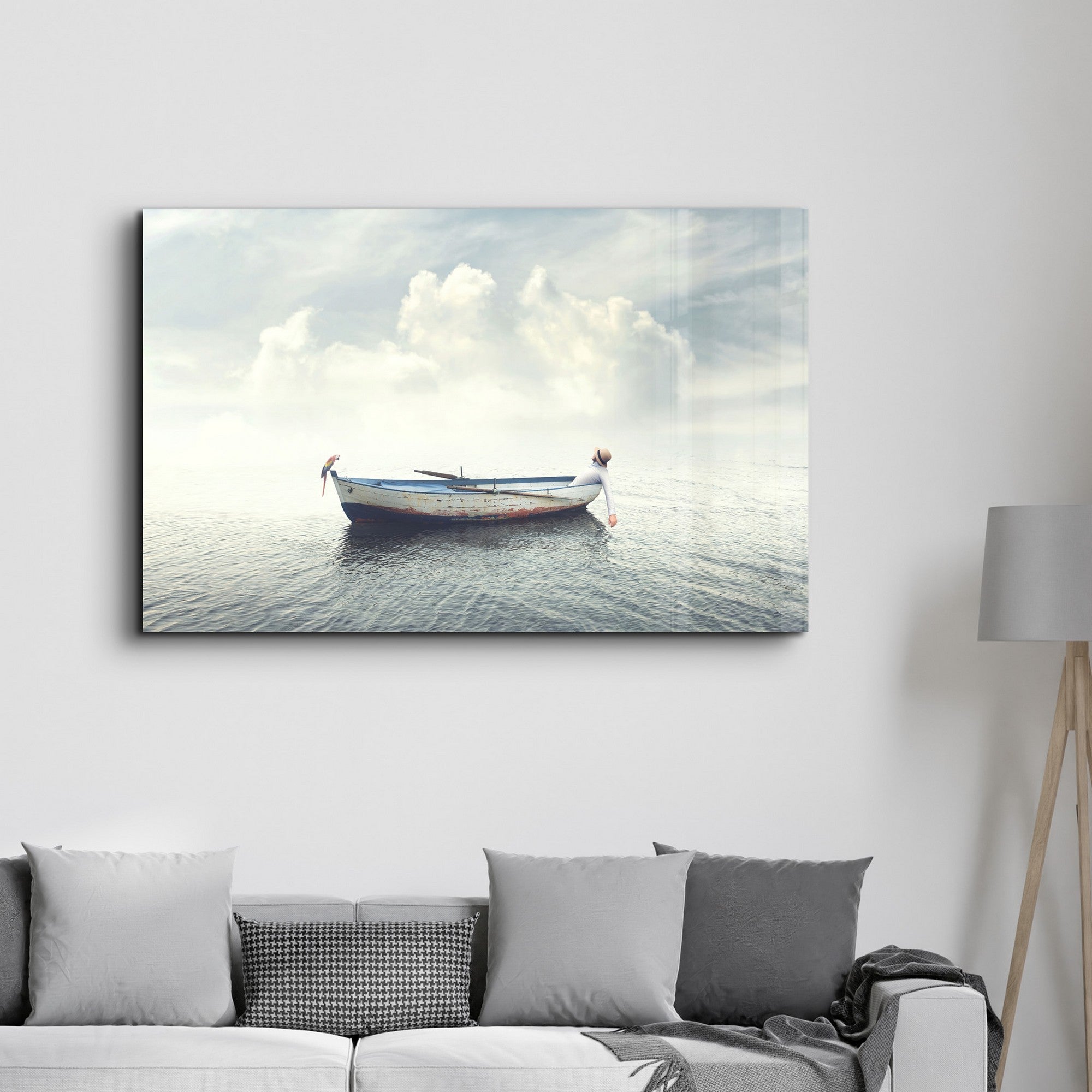 Quadro Decorativo em Vidro Temperado CAM-4056, 35 x 55 cm, Multicolor, Impressão UV, 4 mm