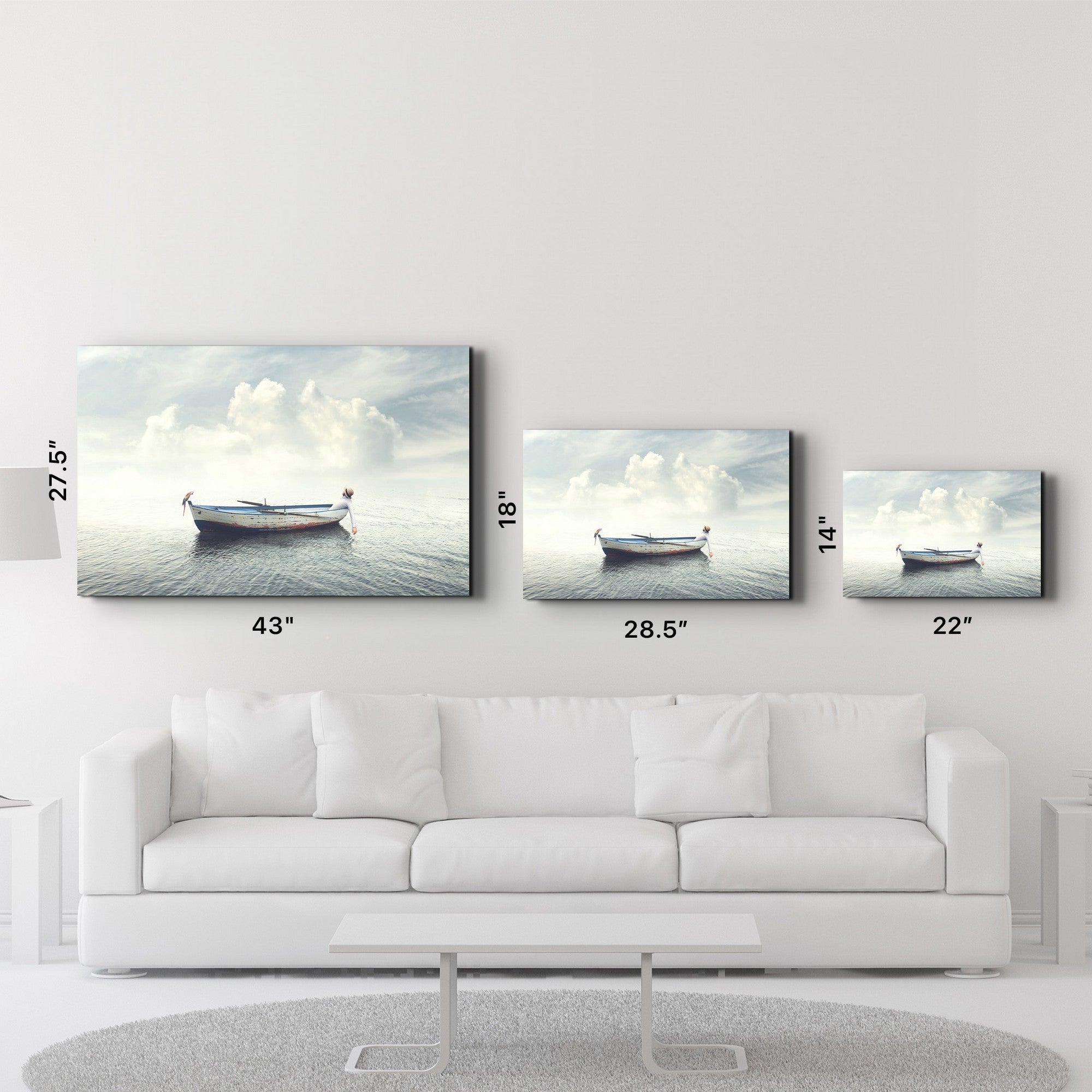 Quadro Decorativo em Vidro Temperado CAM-4056, 35 x 55 cm, Multicolor, Impressão UV, 4 mm