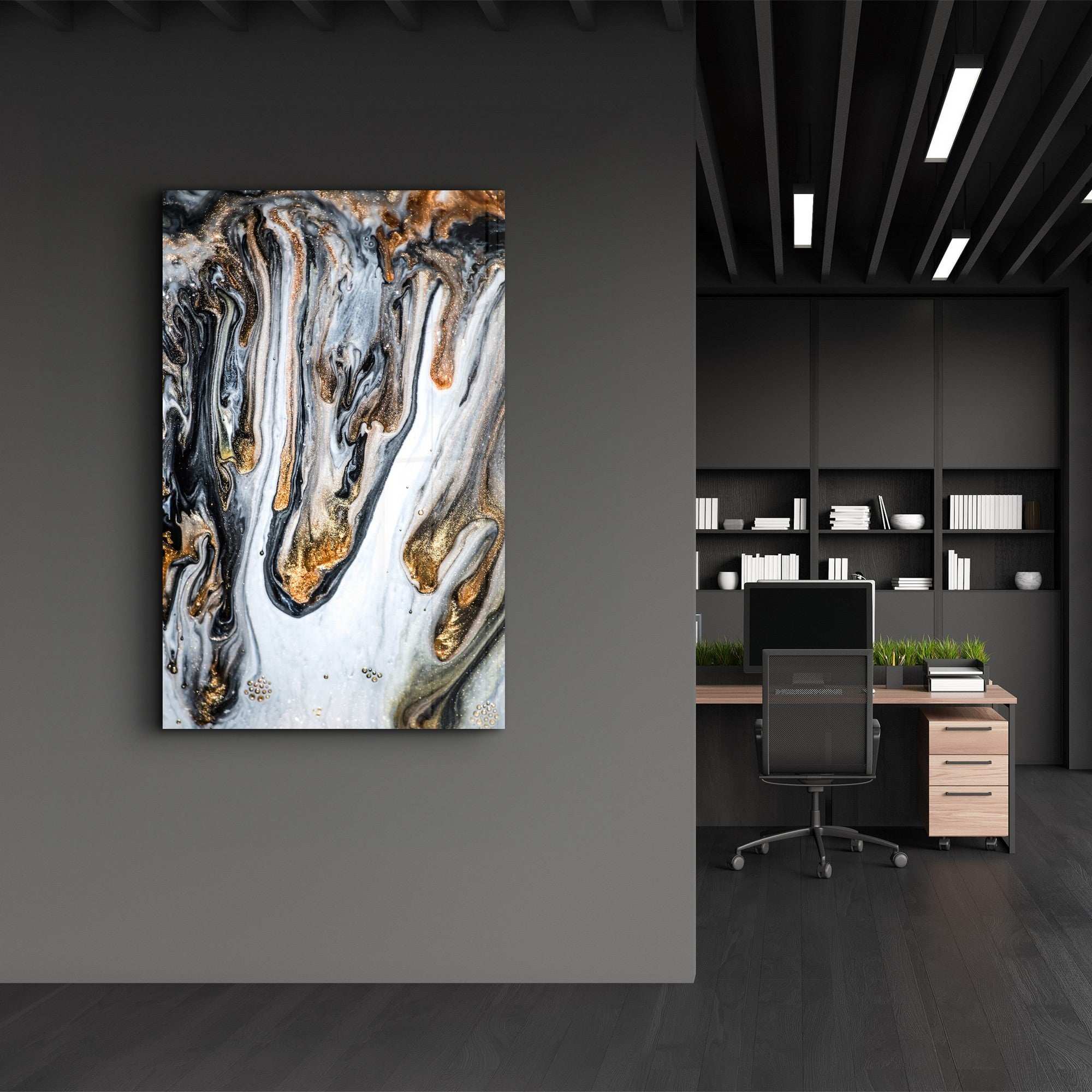 Quadro Decorativo em Vidro Temperado 35x55 cm Multicolor com Impressão UV | CAM-4060