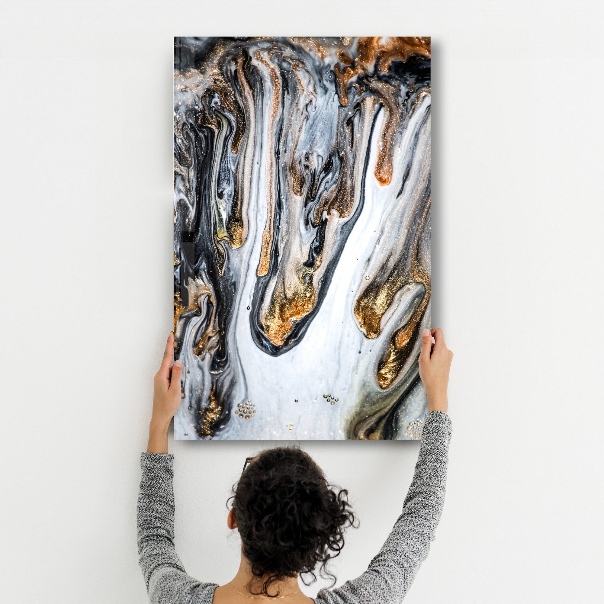 Quadro Decorativo em Vidro Temperado 35x55 cm Multicolor com Impressão UV | CAM-4060