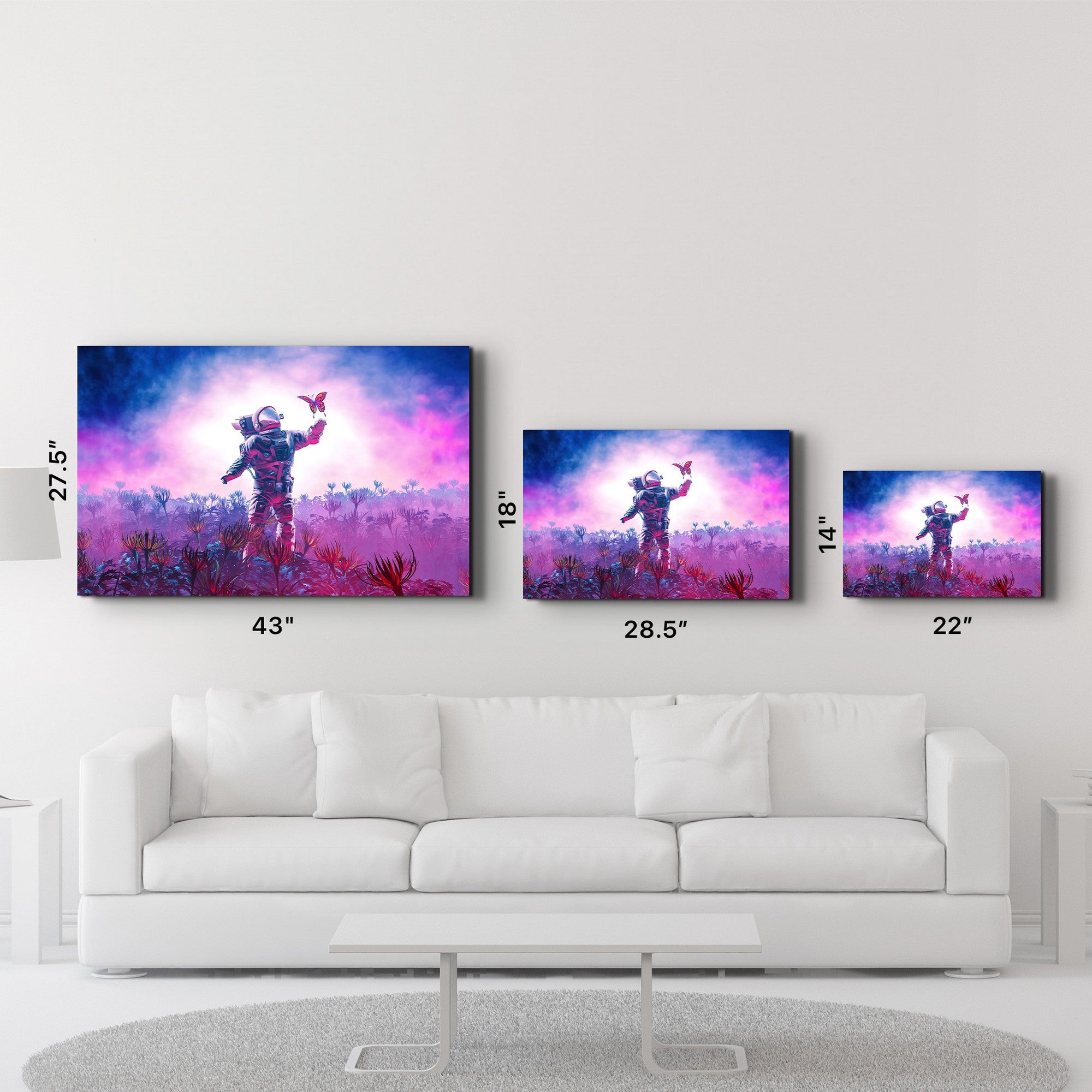 Quadro Decorativo em Vidro Temperado 35x55 cm (4 mm, Impressão UV) – Multicolor | CAM-4062