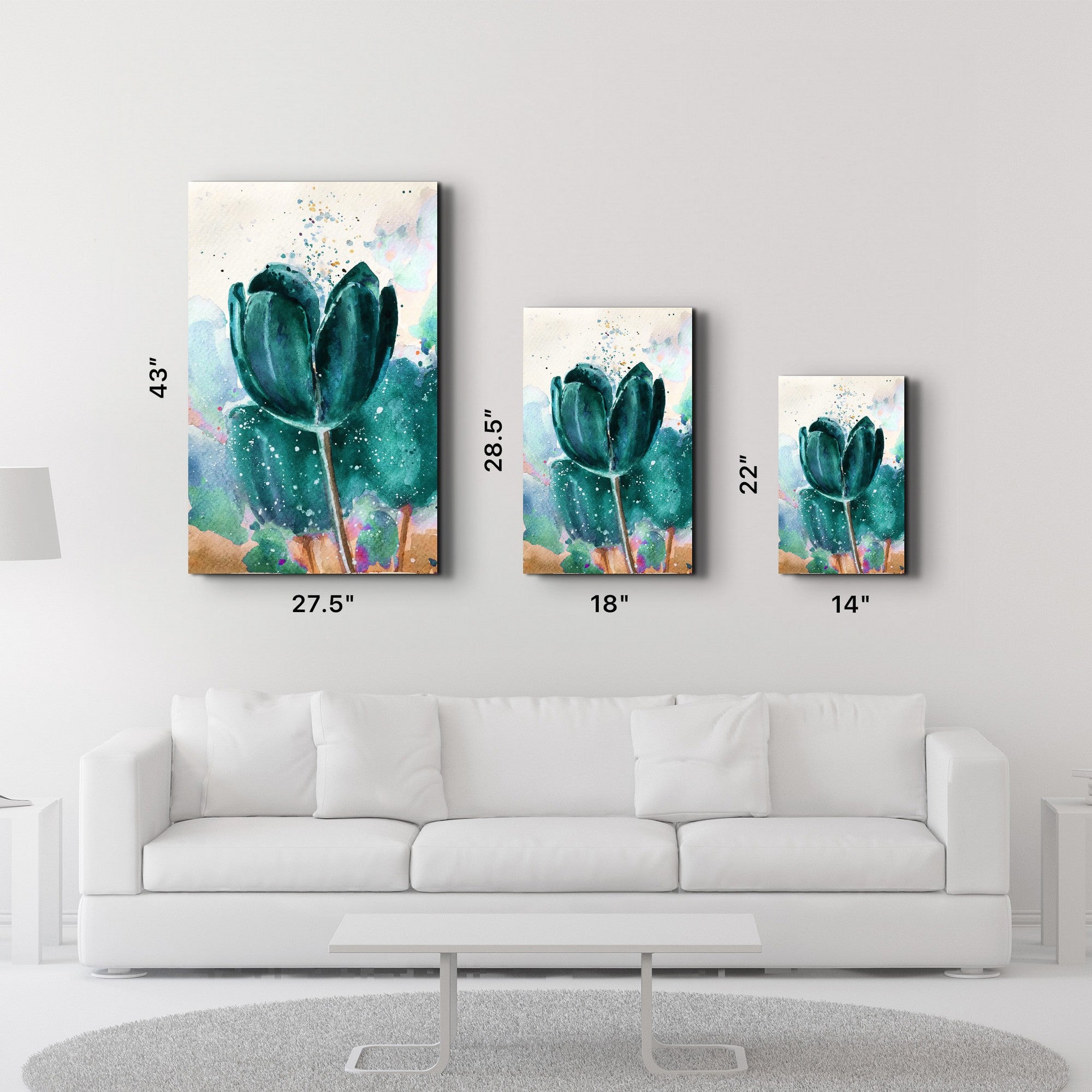 Quadro Decorativo em Vidro Temperado Multicolor 35x55 cm (4 mm, Impressão UV) | CAM-4067