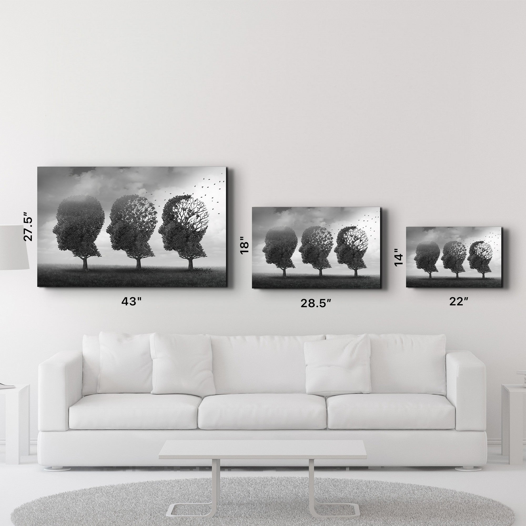 Quadro Decorativo em Vidro Temperado Multicolor CAM-4069, 35x55 cm, Impressão UV, 4 mm