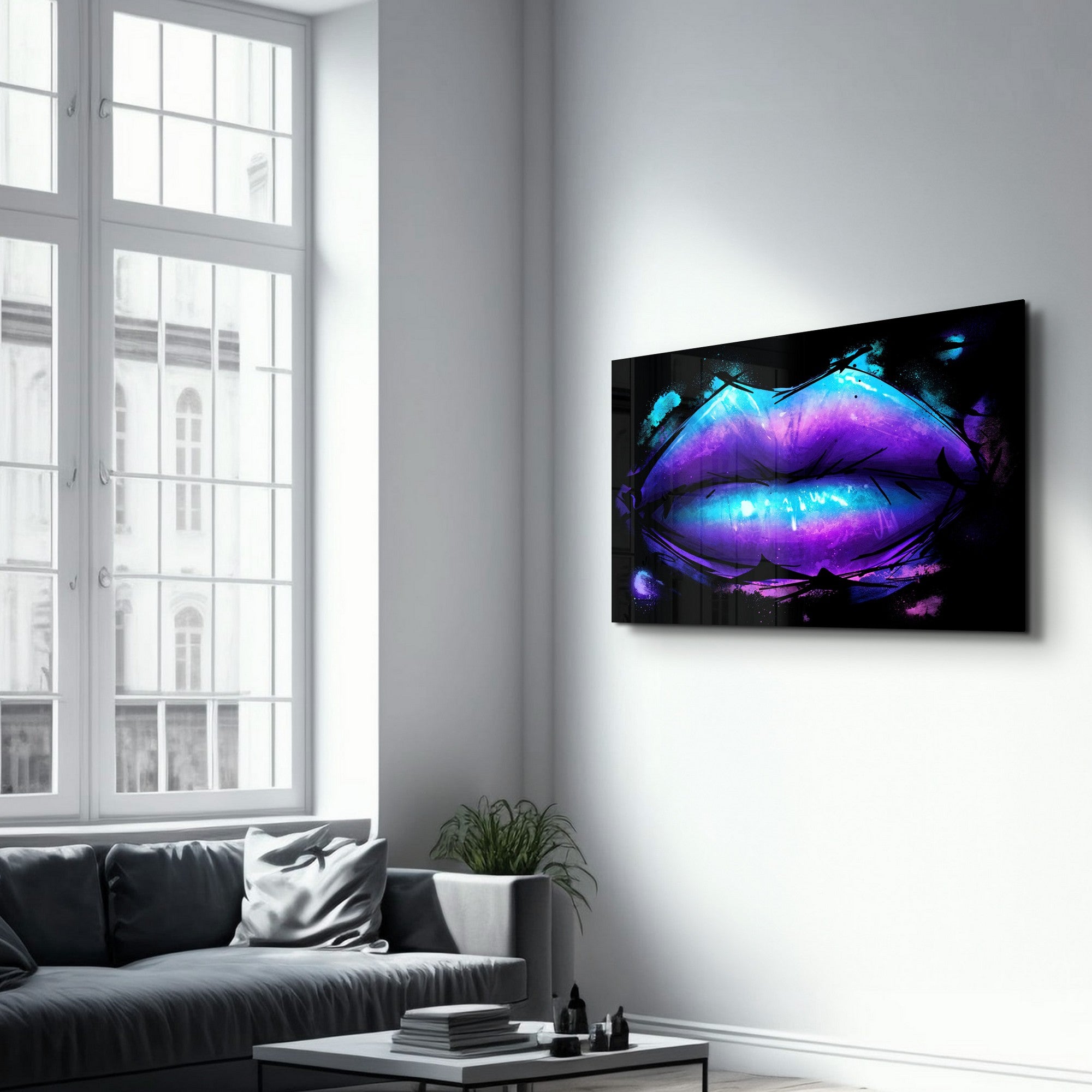 Quadro Decorativo em Vidro Temperado CAM-4072, 35x55 cm, Multicolor, 4 mm, Impressão UV