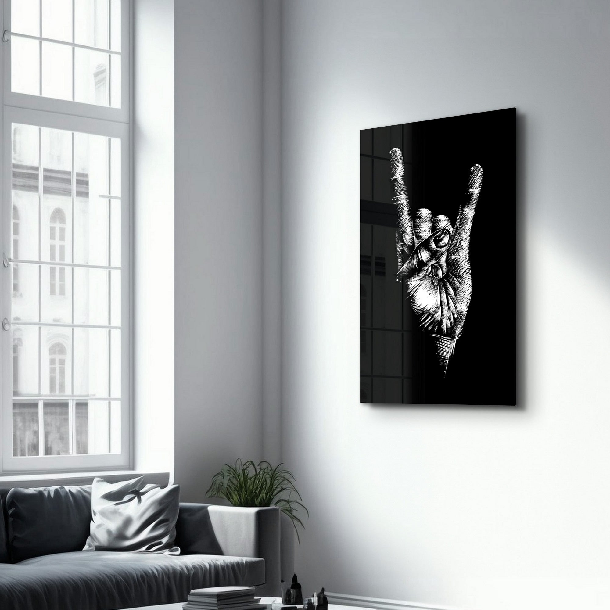 CAM-4077 Quadro Decorativo em Vidro Temperado, Multicolor, 35 x 55 cm, 4 mm, Impressão UV