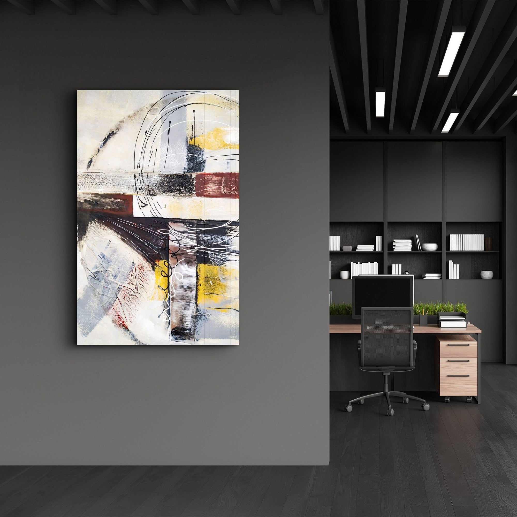 Quadro Decorativo em Vidro Temperado 35 x 55 cm Multicolorido – CAM-4080 (4 mm, Impressão UV)