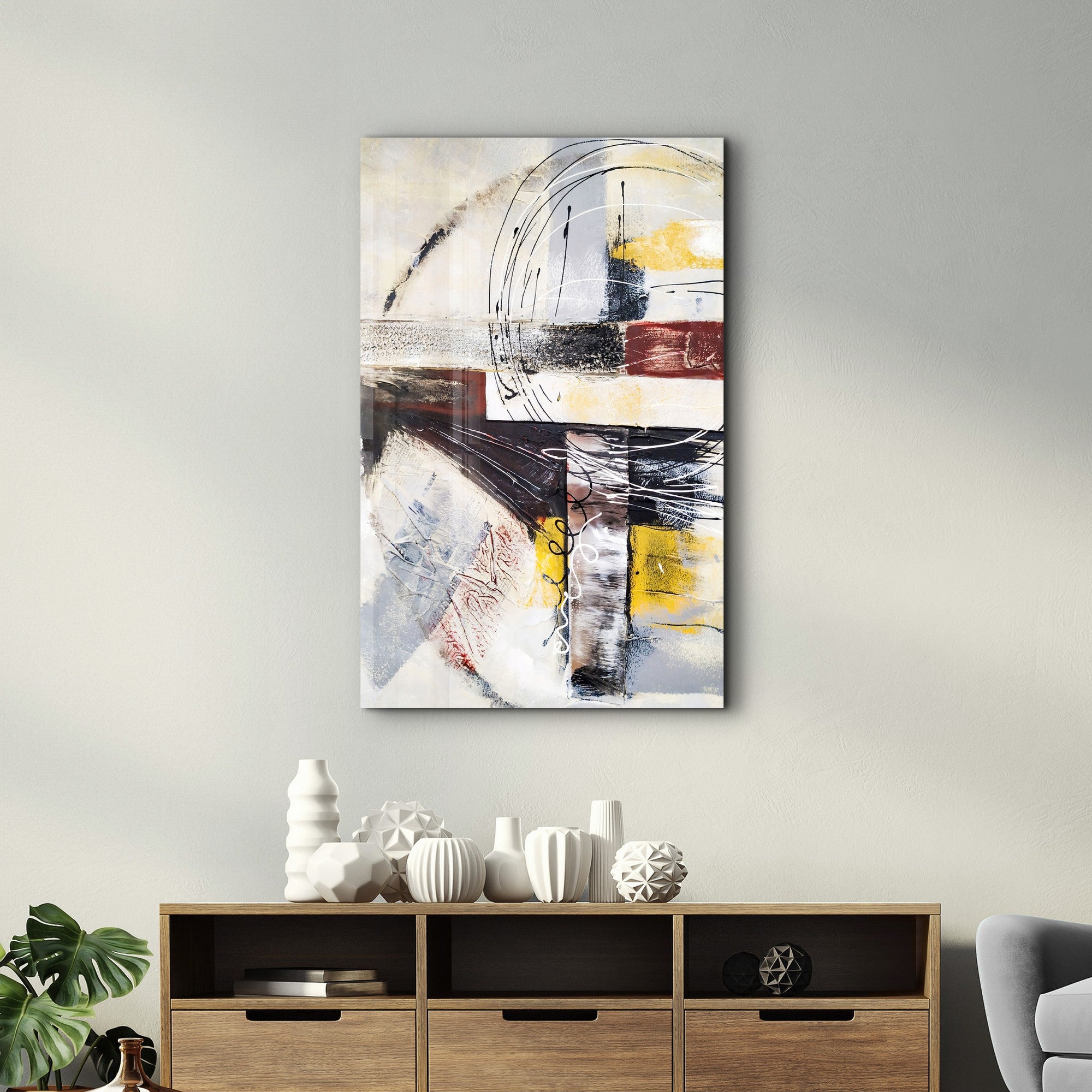 Quadro Decorativo em Vidro Temperado 35 x 55 cm Multicolorido – CAM-4080 (4 mm, Impressão UV)