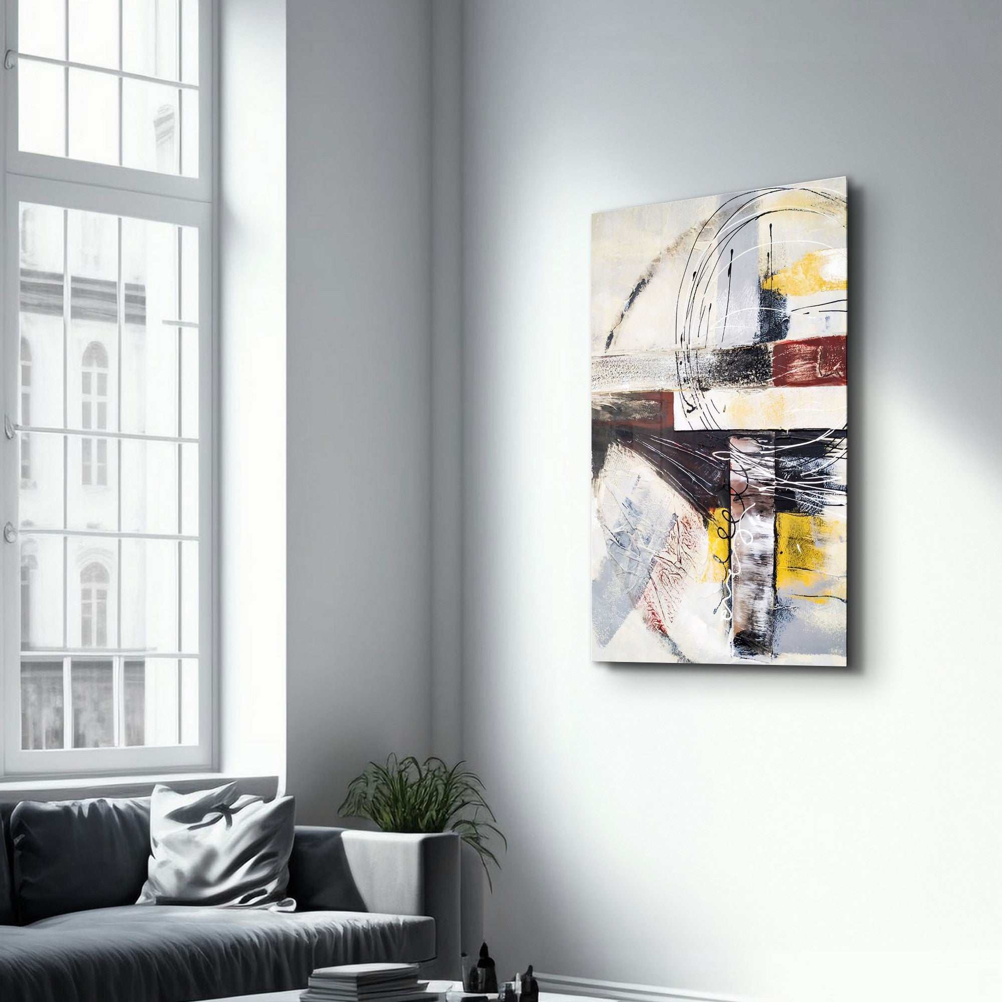 Quadro Decorativo em Vidro Temperado 35 x 55 cm Multicolorido – CAM-4080 (4 mm, Impressão UV)