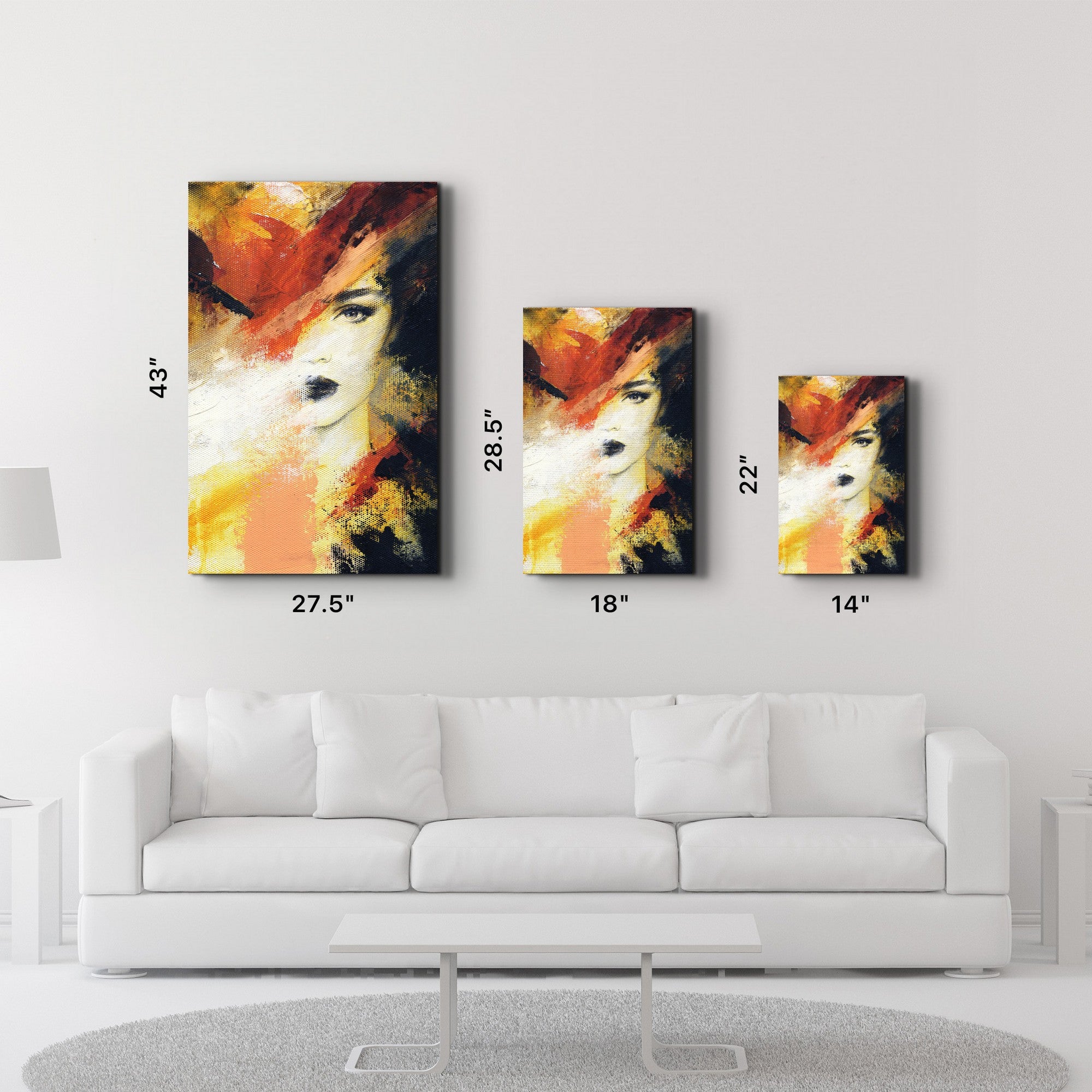 Quadro Decorativo em Vidro Temperado 4 mm, 35 x 55 cm, Multicolor, Impressão UV – CAM-4085