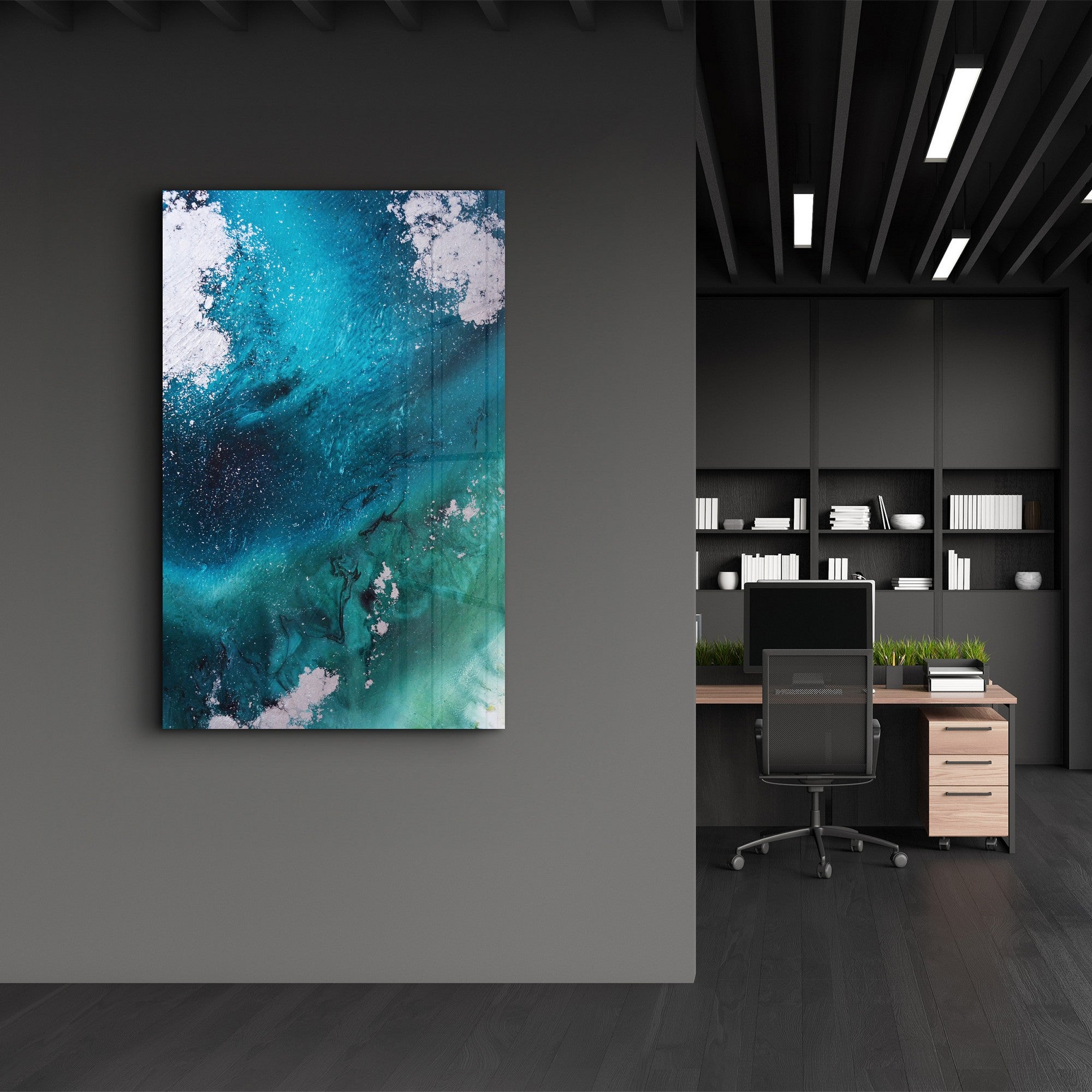 Quadro Decorativo em Vidro Temperado Multicolor 35 x 55 cm (4 mm) com Impressão UV - CAM-4086