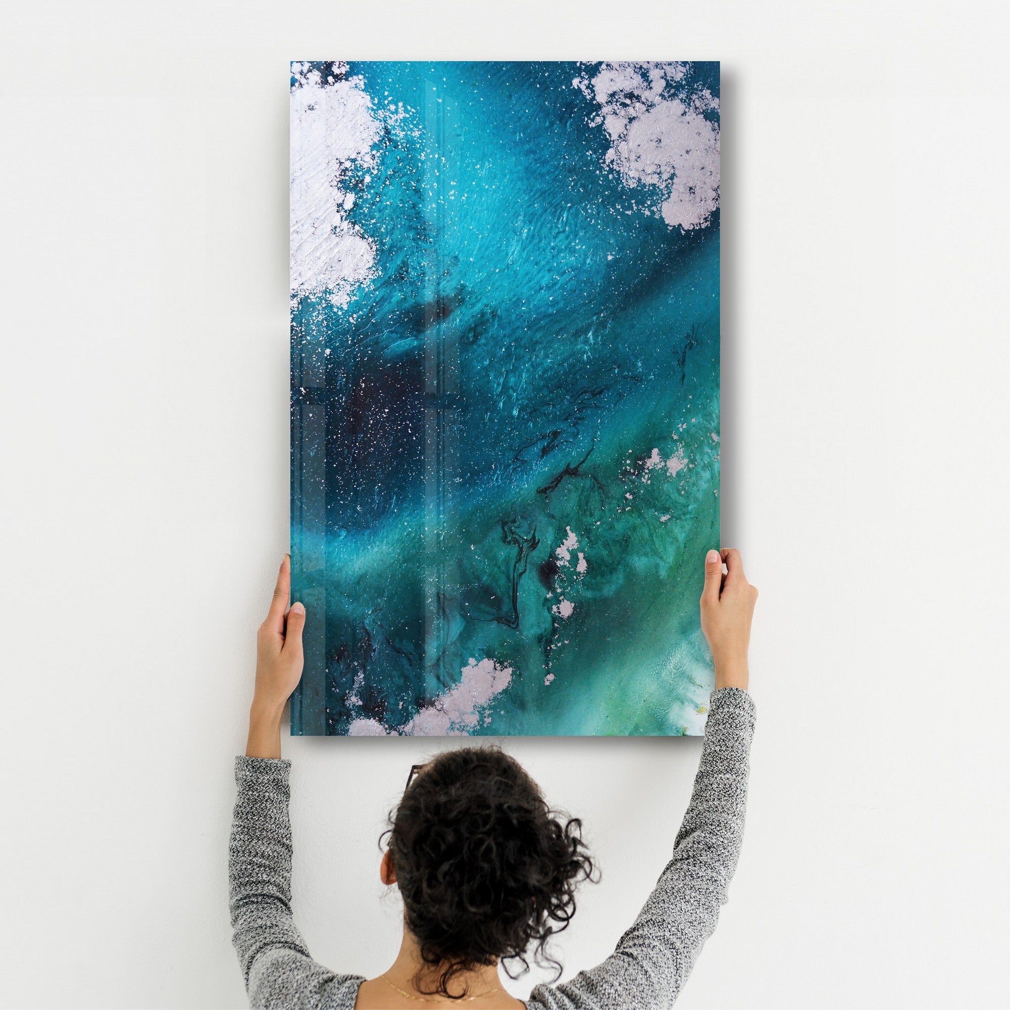 Quadro Decorativo em Vidro Temperado Multicolor 35 x 55 cm (4 mm) com Impressão UV - CAM-4086