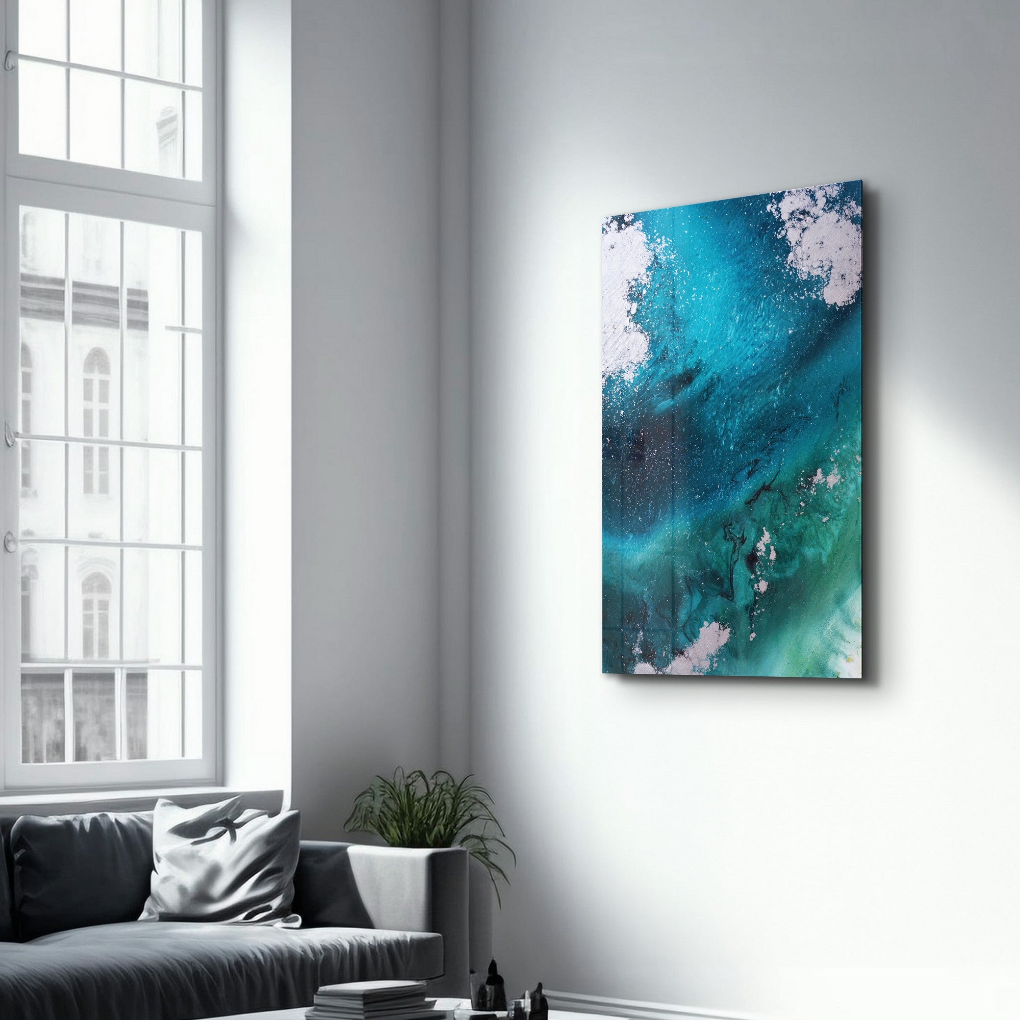 Quadro Decorativo em Vidro Temperado Multicolor 35 x 55 cm (4 mm) com Impressão UV - CAM-4086