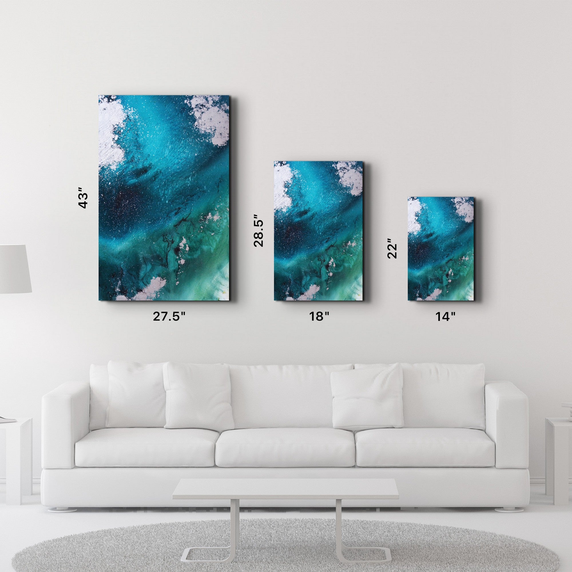 Quadro Decorativo em Vidro Temperado Multicolor 35 x 55 cm (4 mm) com Impressão UV - CAM-4086