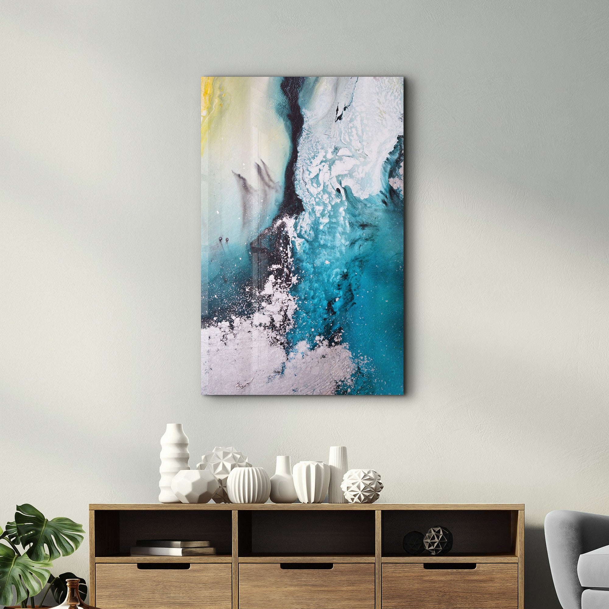 Quadro Decorativo em Vidro Temperado Multicolor 35 x 55 cm CAM-4087 (Impressão UV, 4 mm)