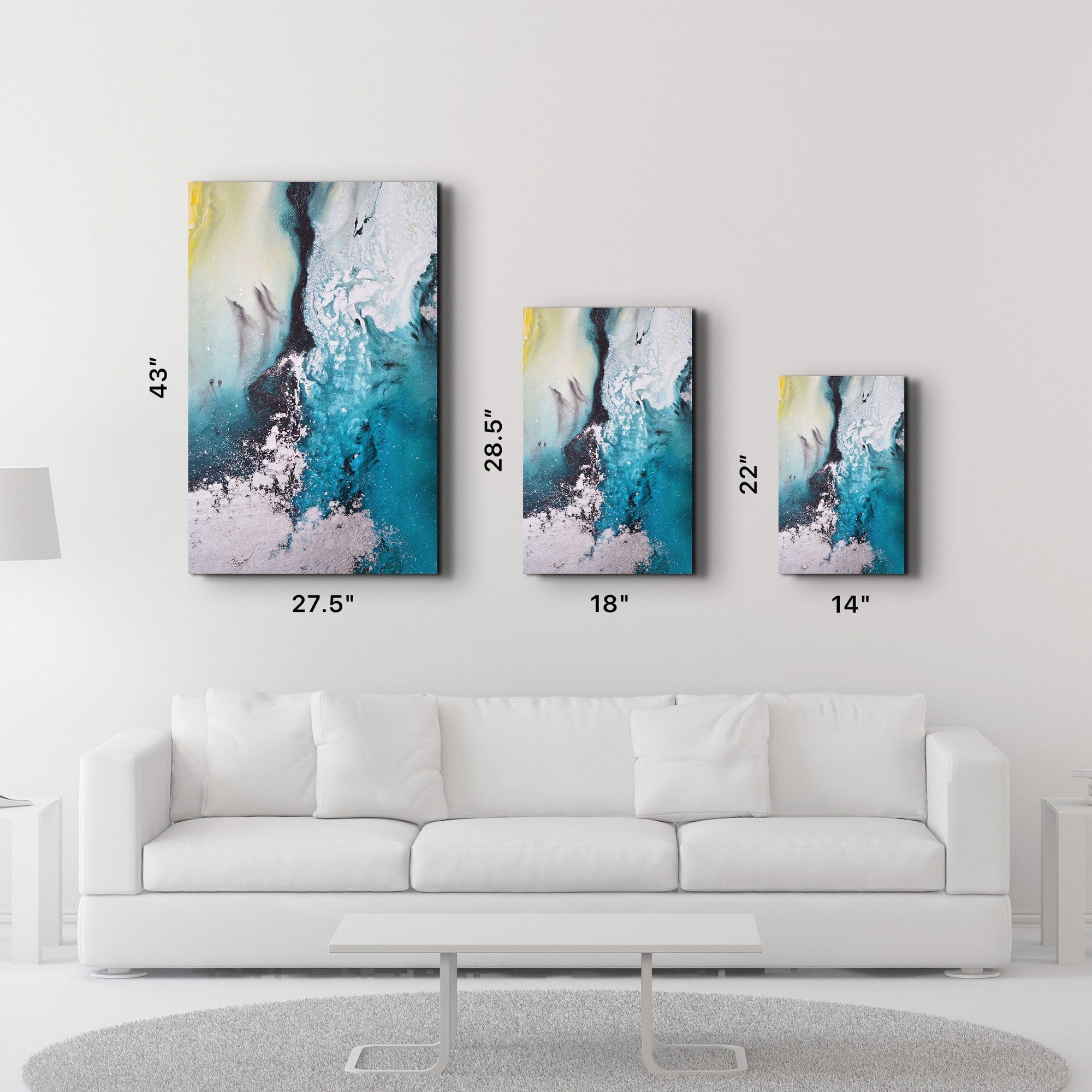 Quadro Decorativo em Vidro Temperado Multicolor 35 x 55 cm CAM-4087 (Impressão UV, 4 mm)