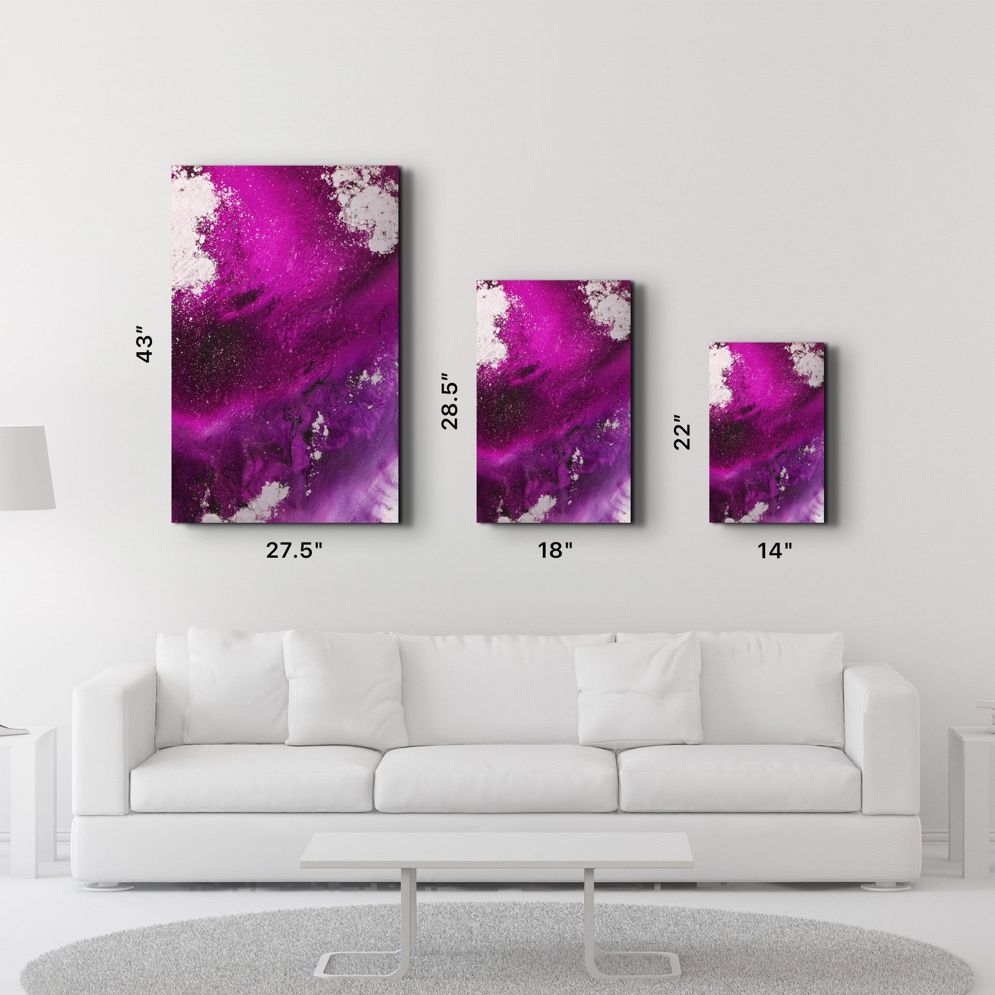 Quadro Decorativo em Vidro Temperado 35x55 cm (4 mm), Impressão UV, Multicolor – CAM-4094