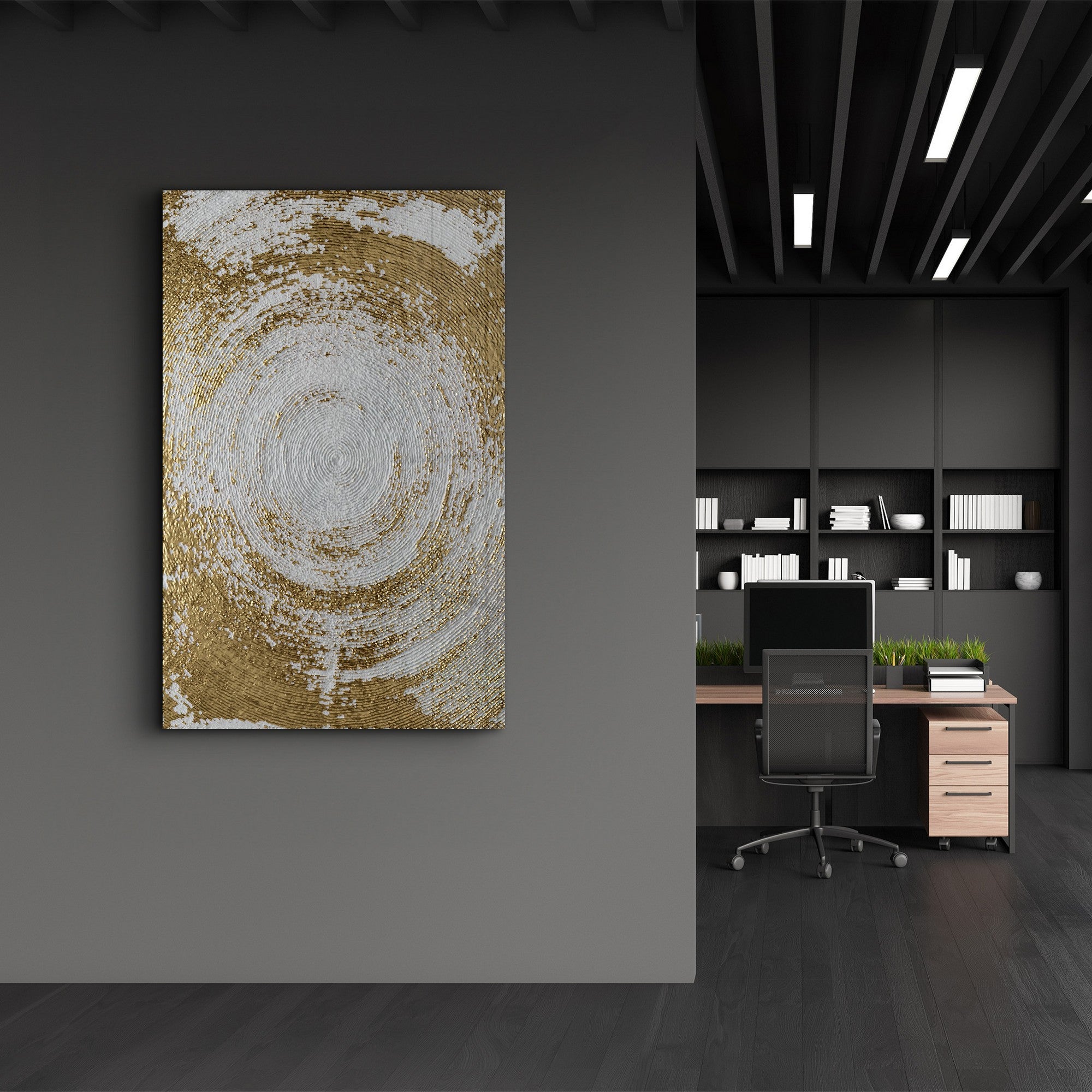 Quadro Decorativo em Vidro Temperado 4 mm CAM-5022, 35x55 cm, Multicolor, Impressão UV