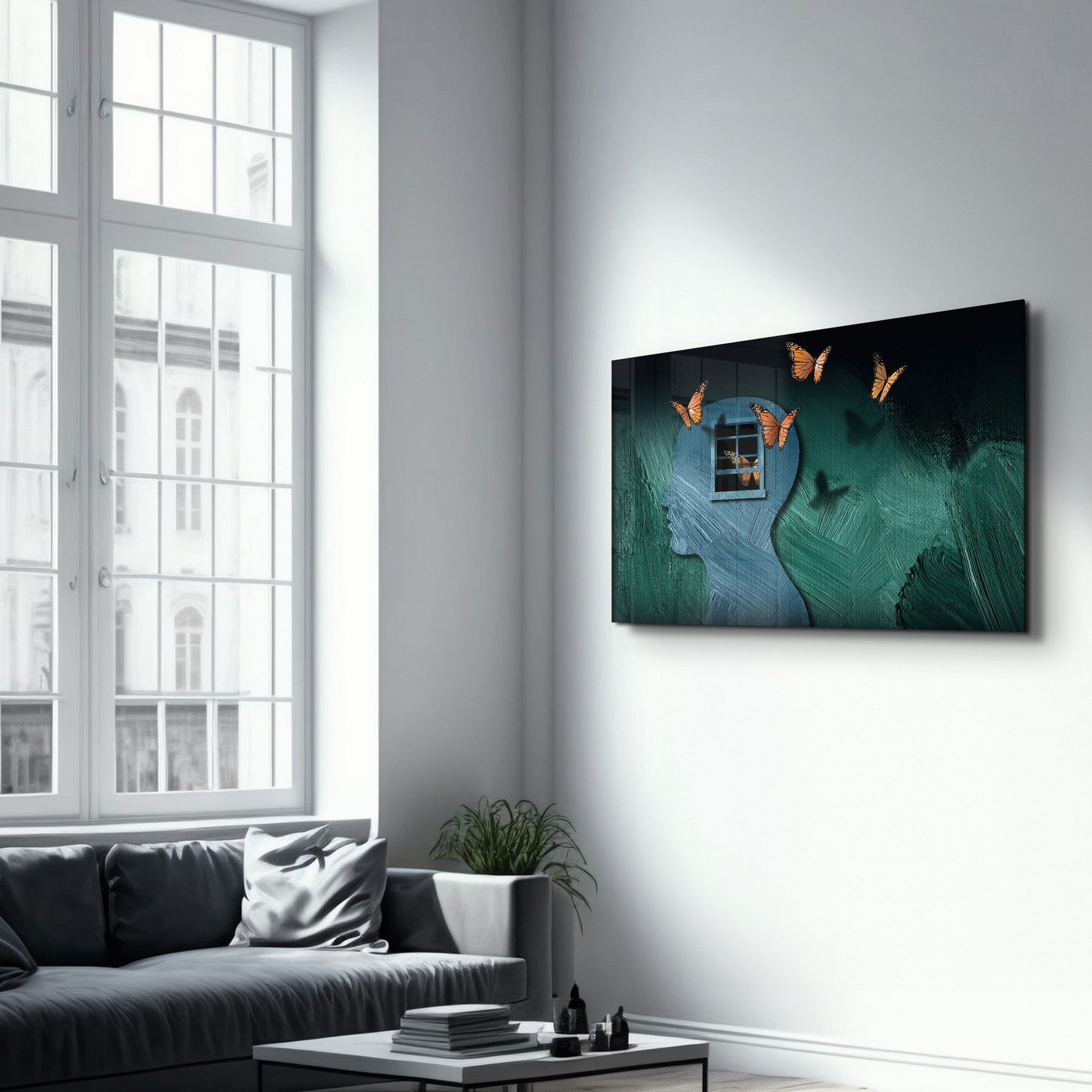 Quadro Decorativo em Vidro Temperado 4 mm, 35x55 cm, Multicolor – CAM-5052 (Impressão UV)