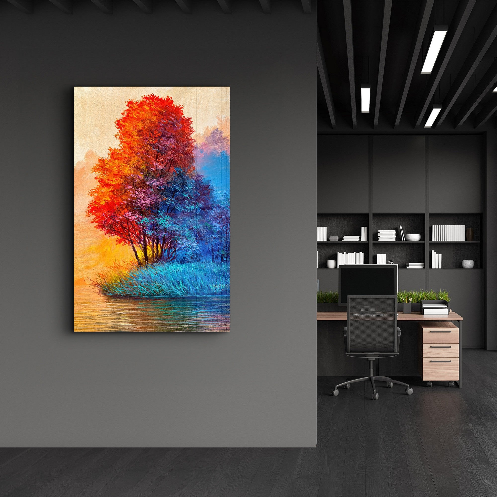 Quadro Decorativo 100% Vidro Temperado 35x55 cm (4 mm) – Multicolor, Impressão UV | CAM-5058