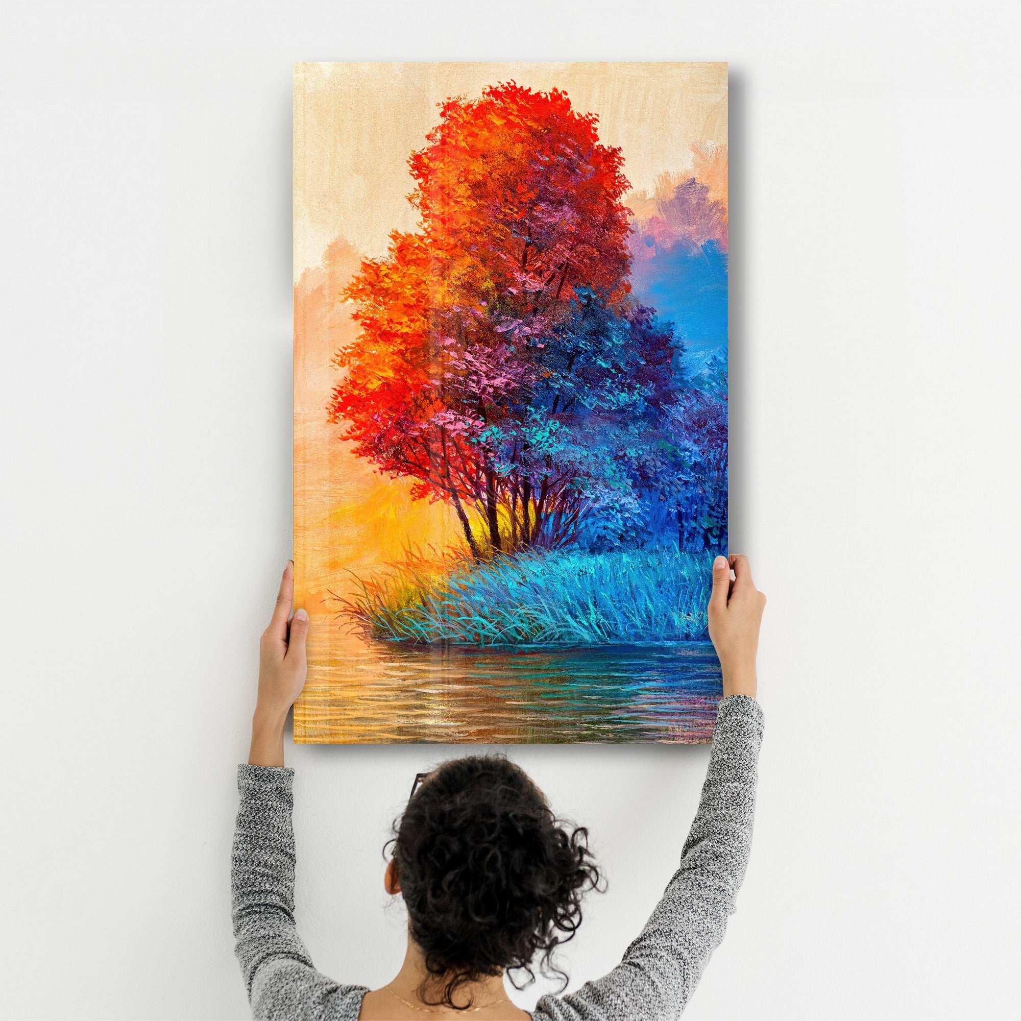 Quadro Decorativo 100% Vidro Temperado 35x55 cm (4 mm) – Multicolor, Impressão UV | CAM-5058