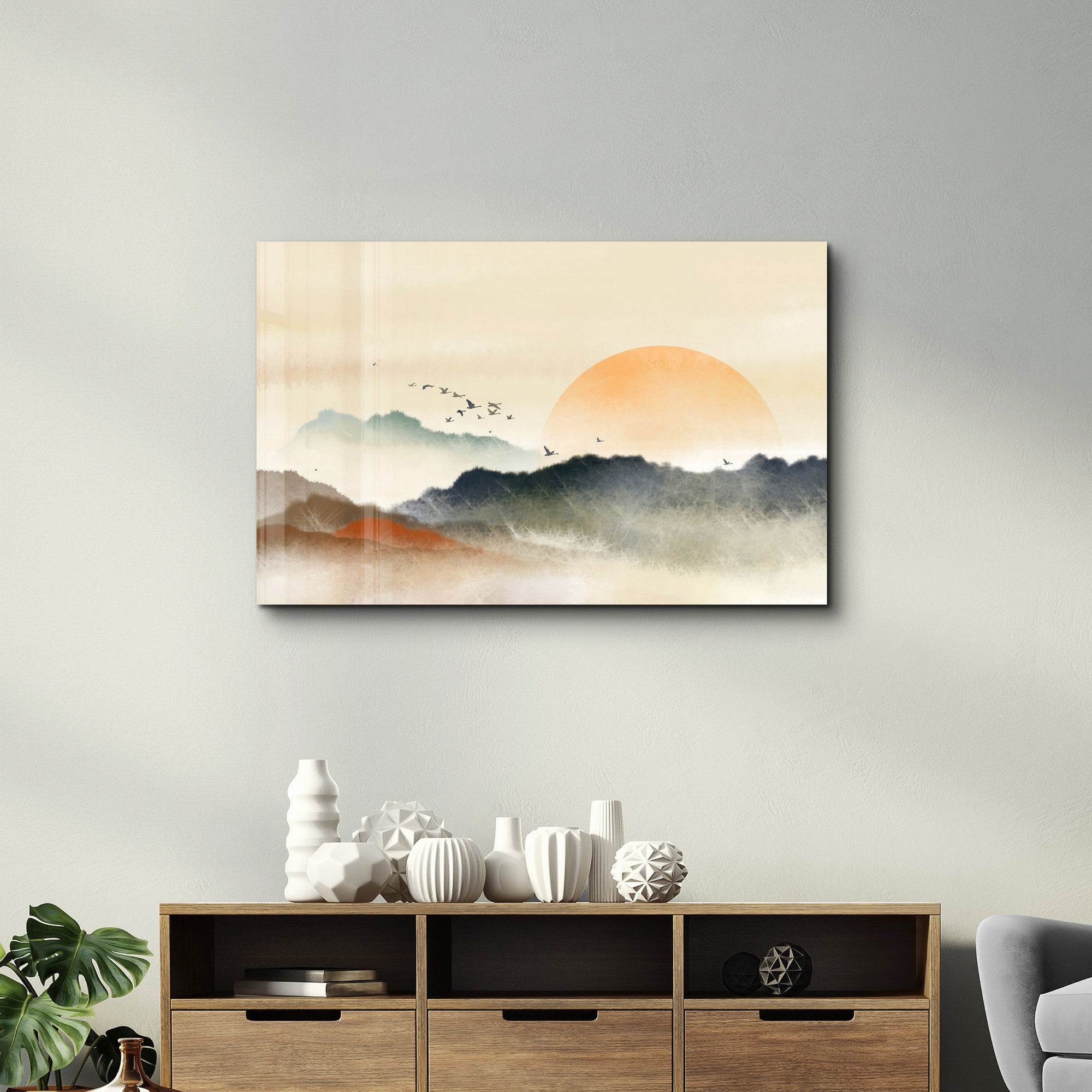 Quadro Decorativo em Vidro Temperado (4 mm) 35 x 55 cm, Multicolor, Impressão UV – CAM-5063