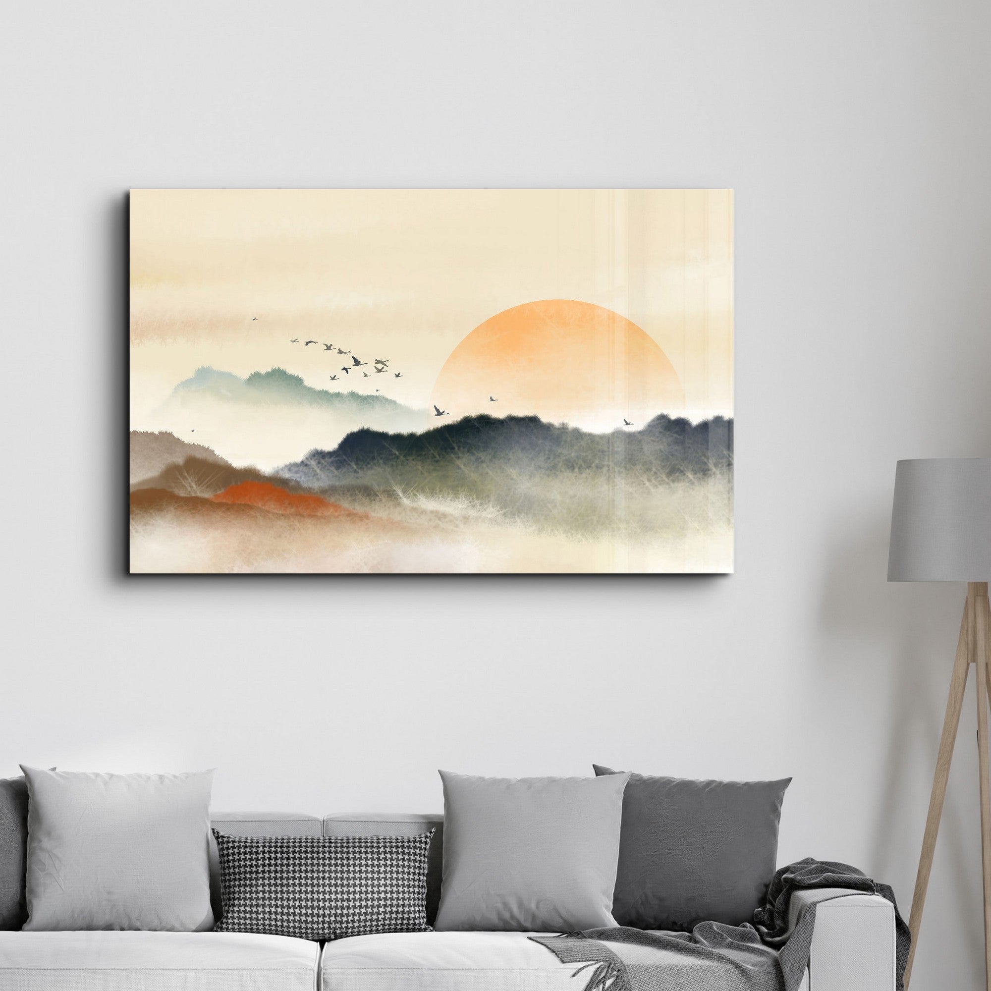 Quadro Decorativo em Vidro Temperado (4 mm) 35 x 55 cm, Multicolor, Impressão UV – CAM-5063