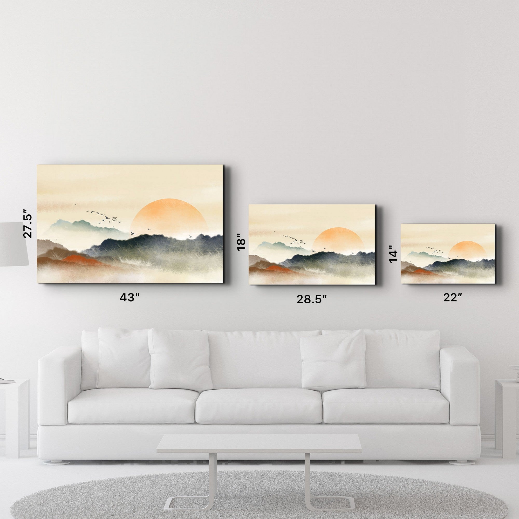 Quadro Decorativo em Vidro Temperado (4 mm) 35 x 55 cm, Multicolor, Impressão UV – CAM-5063