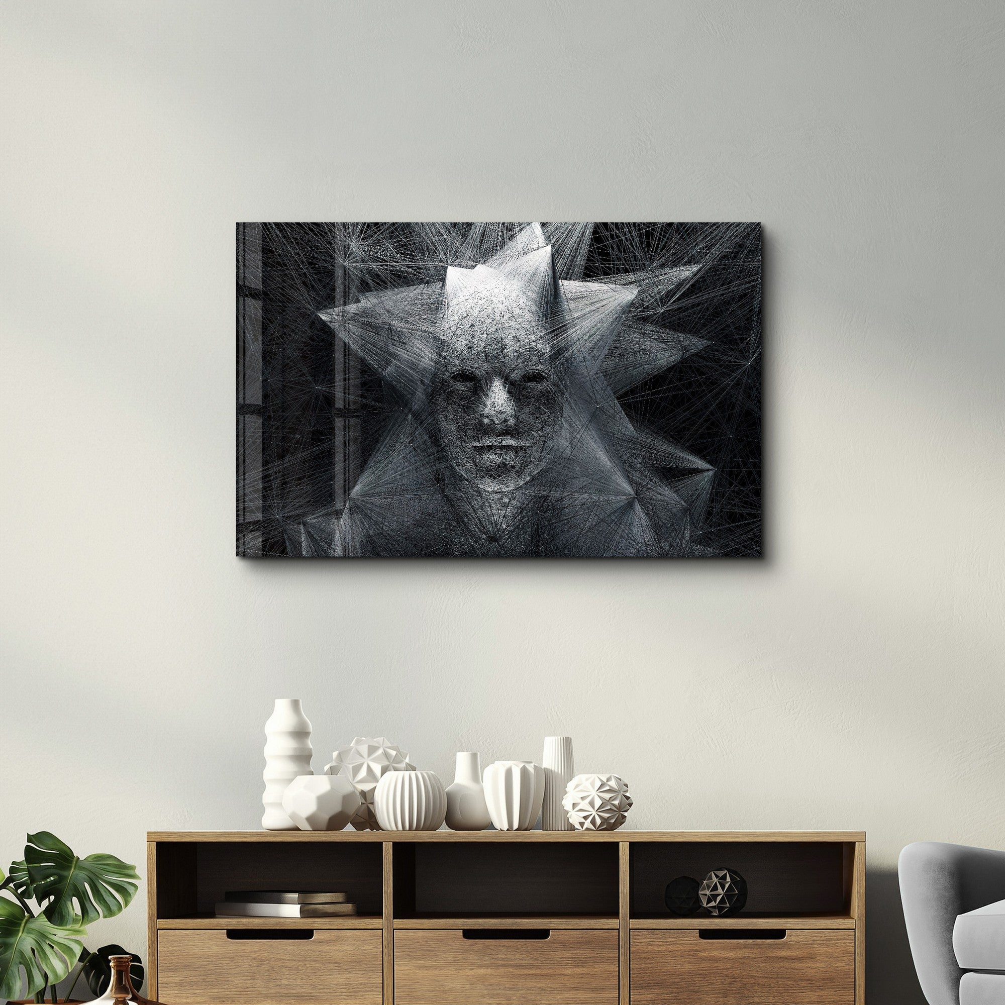 Arte Decorativa em Vidro Temperado Multicolor 35x55cm - Impressão UV de Alta Qualidade