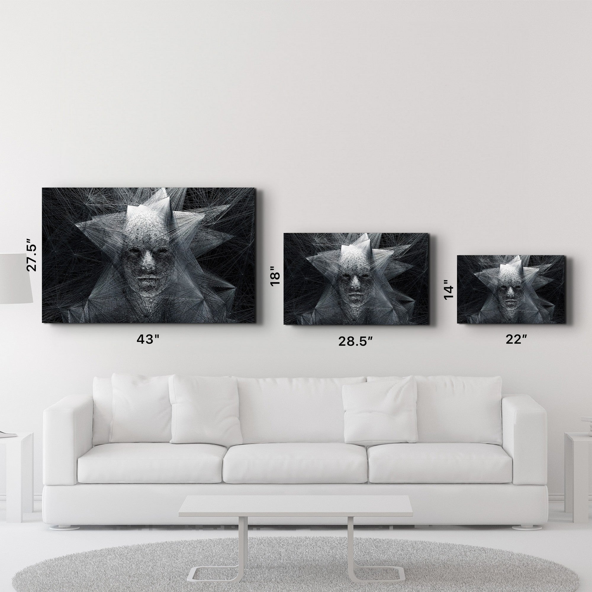 Arte Decorativa em Vidro Temperado Multicolor 35x55cm - Impressão UV de Alta Qualidade