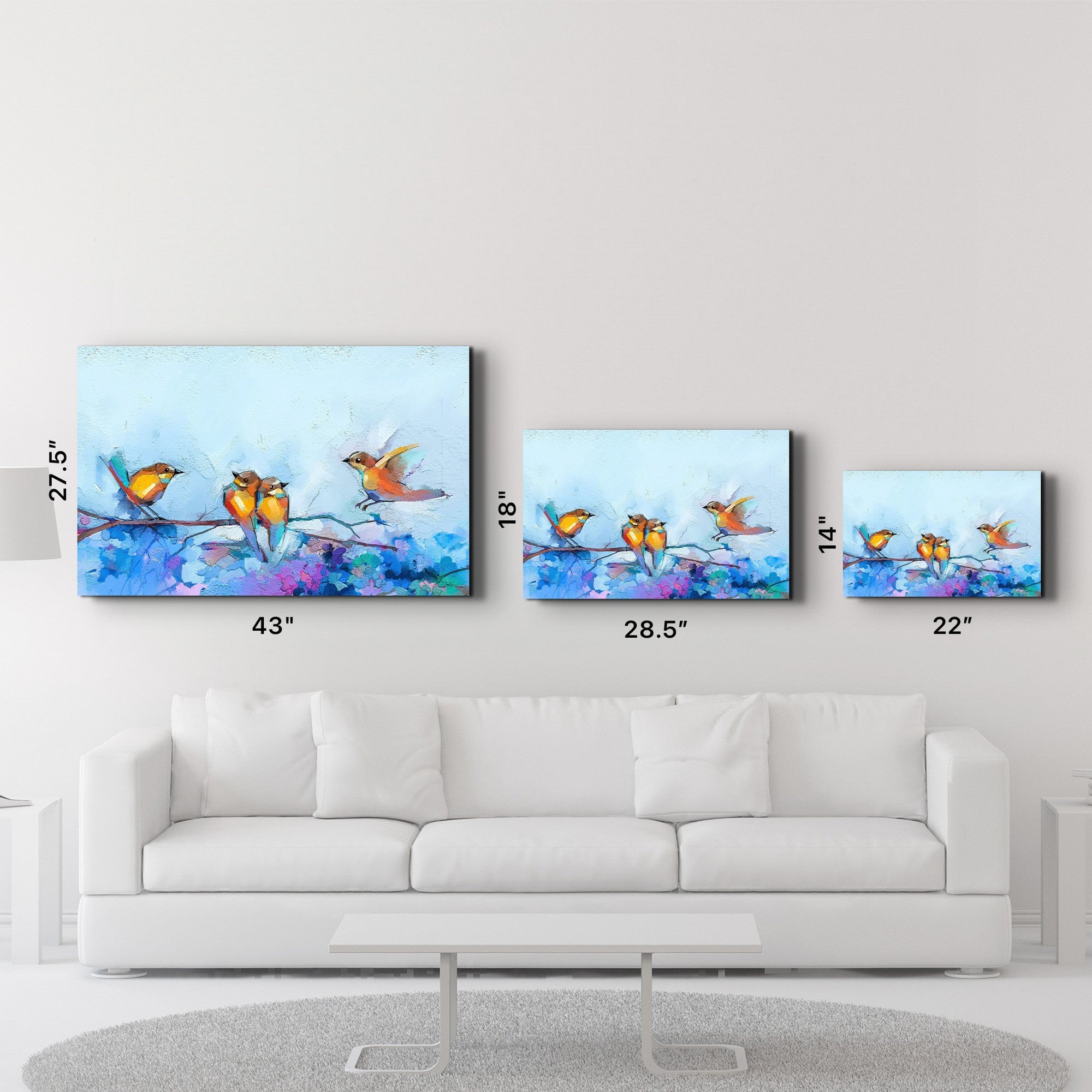 Arte Decorativa em Vidro Temperado Multicolor 35x55cm - Impressão UV de Alta Qualidade