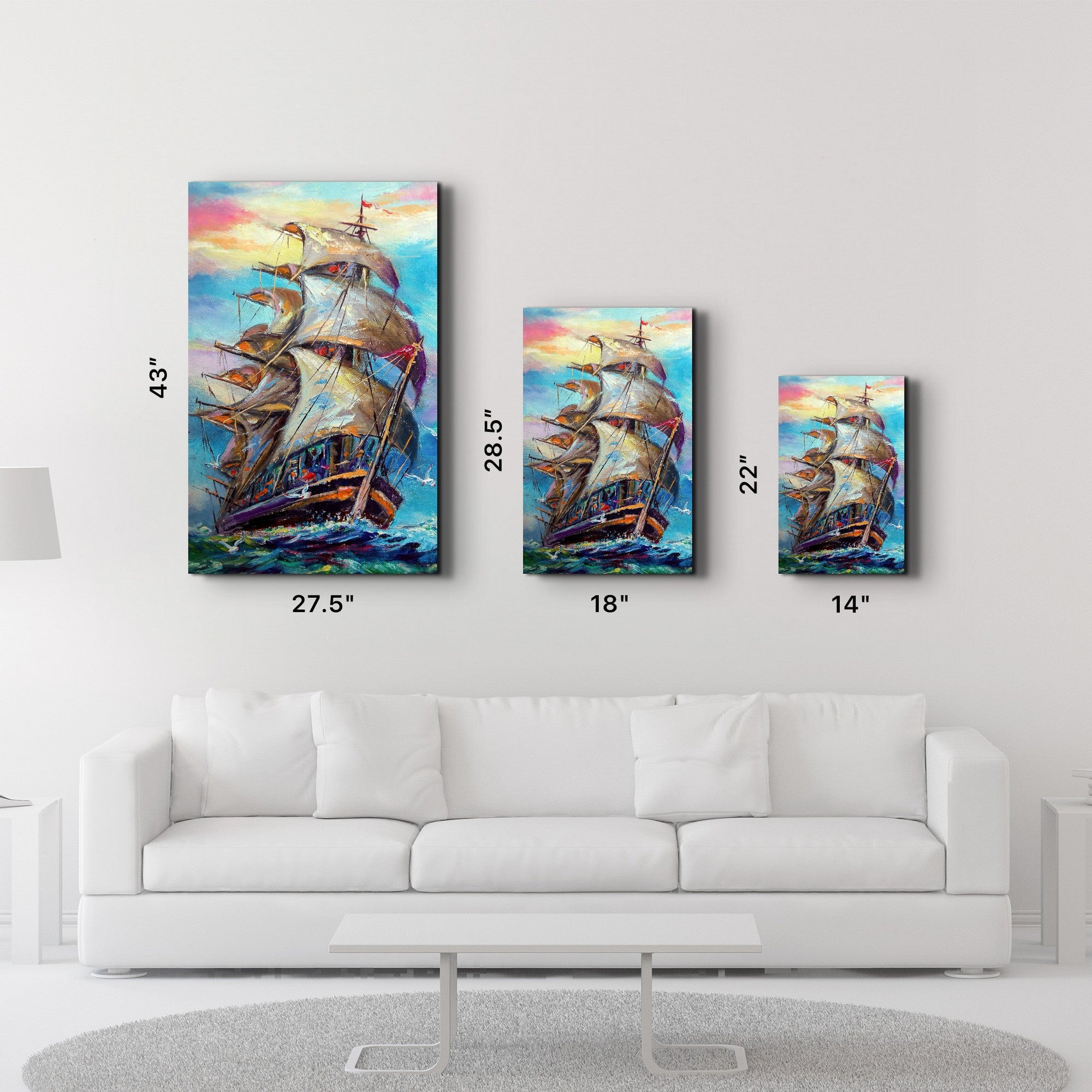 Arte Decorativa em Vidro Temperado Multicolor 35x55cm - Impressão UV de Alta Qualidade