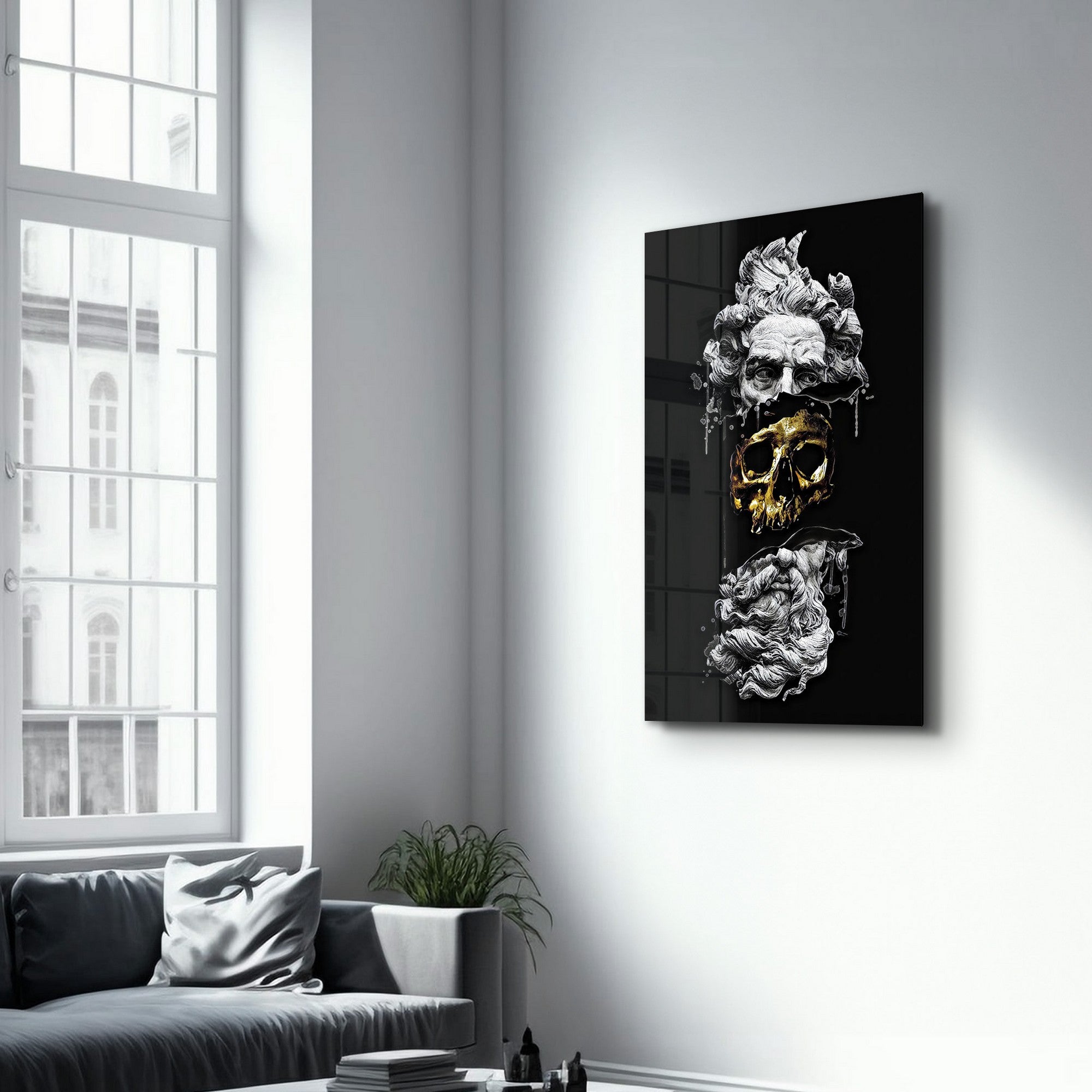 Arte Decorativa em Vidro Temperado Multicolor 35x55cm - Impressão UV de Alta Qualidade