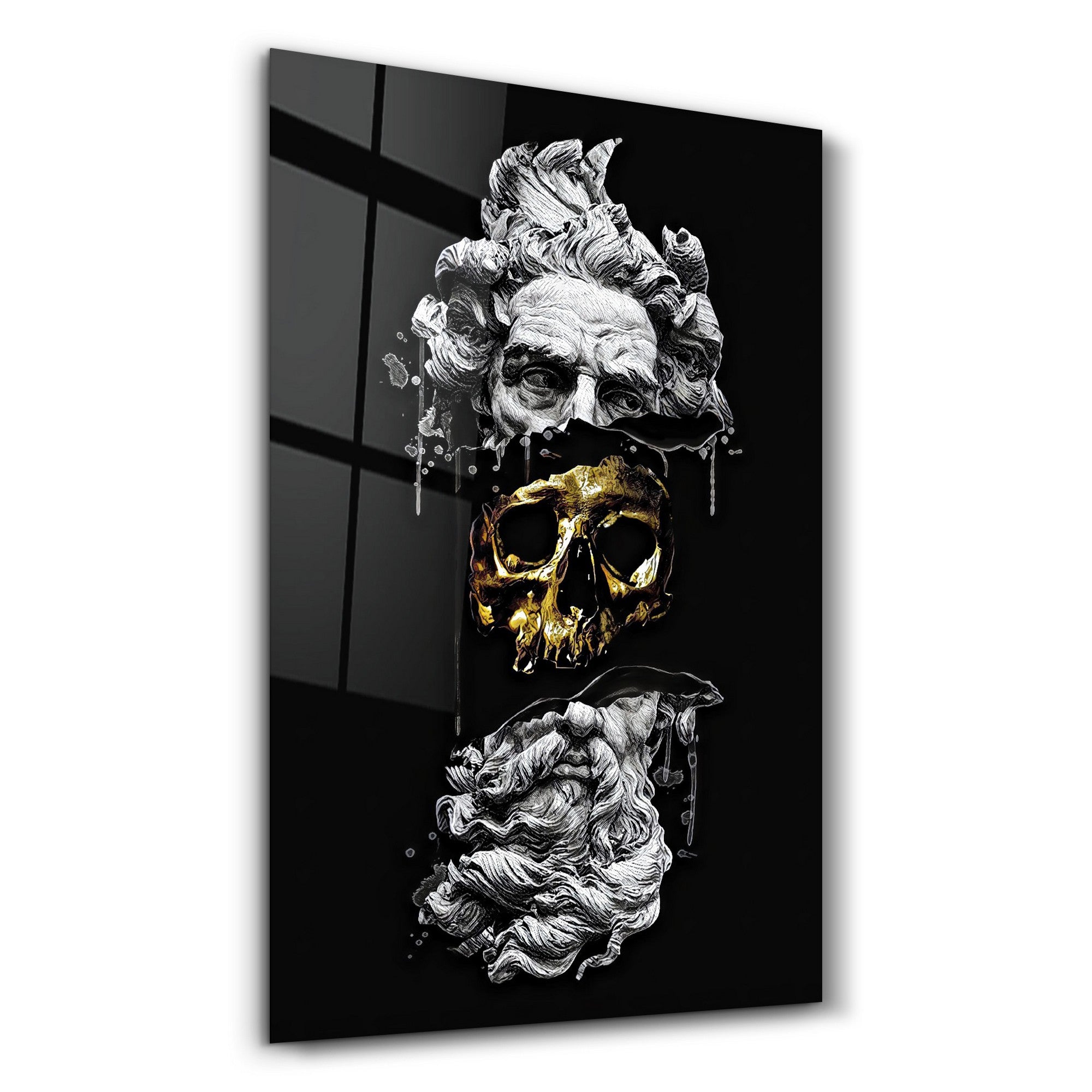 Arte Decorativa em Vidro Temperado Multicolor 35x55cm - Impressão UV de Alta Qualidade