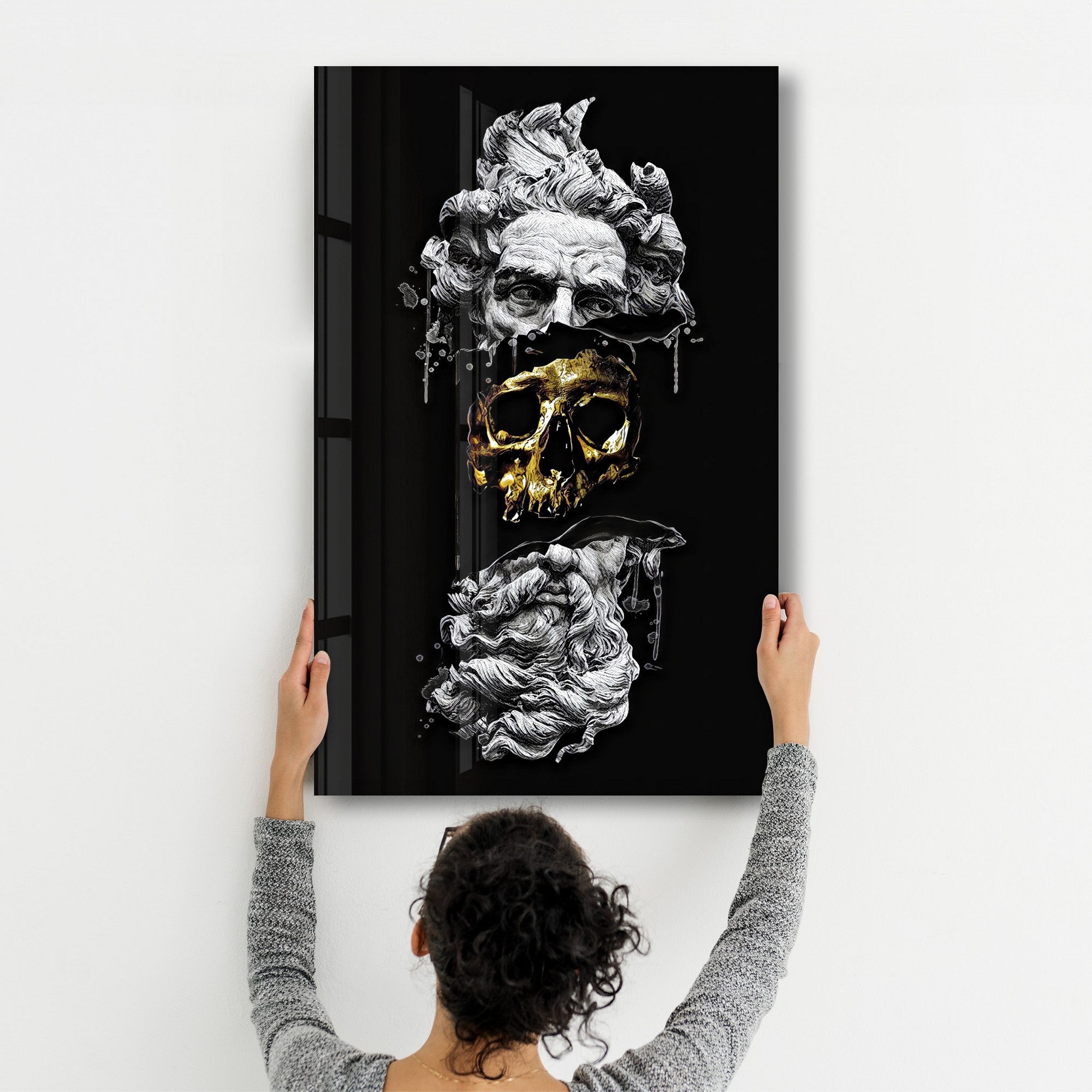 Arte Decorativa em Vidro Temperado Multicolor 70x110cm - Impressão UV de Alta Qualidade