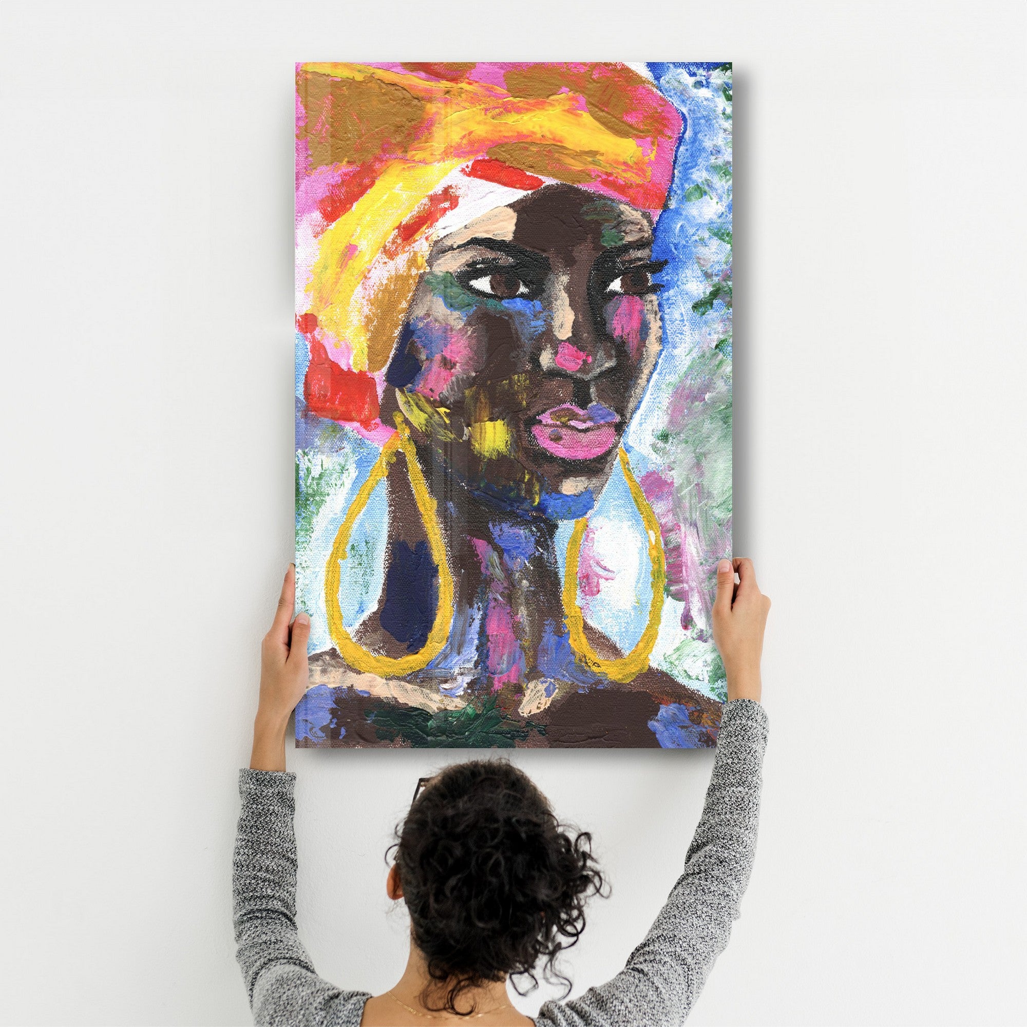 Arte Decorativa em Vidro Temperado Multicolor 35x55cm - Impressão UV de Alta Qualidade