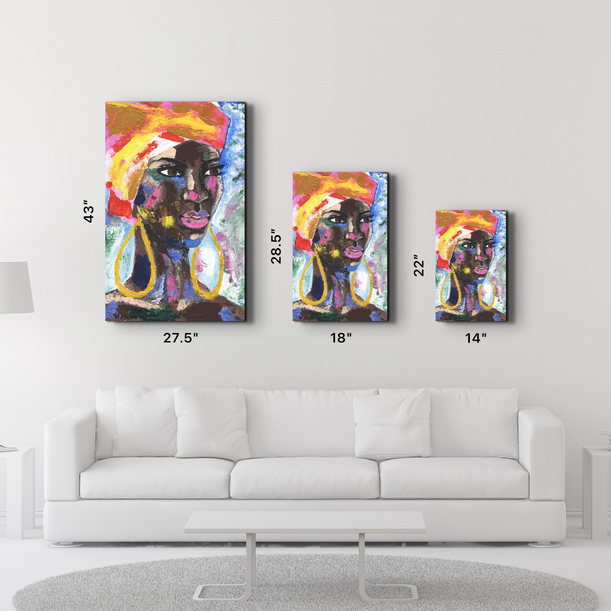 Arte Decorativa em Vidro Temperado Multicolor 35x55cm - Impressão UV de Alta Qualidade