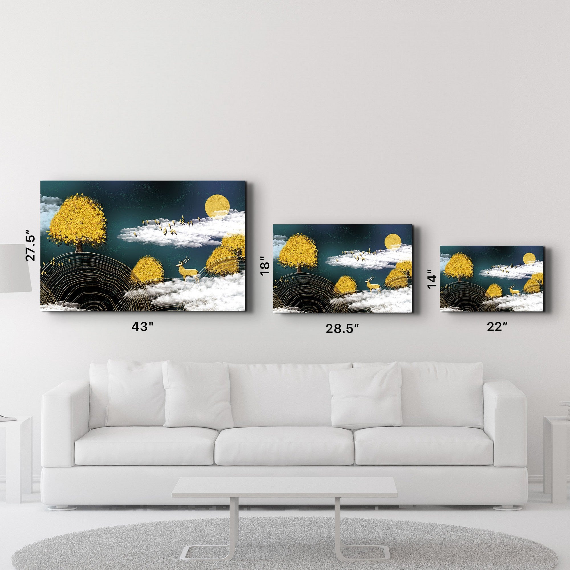 Arte Decorativa em Vidro Temperado Multicolor 35x55cm - Impressão UV de Alta Qualidade