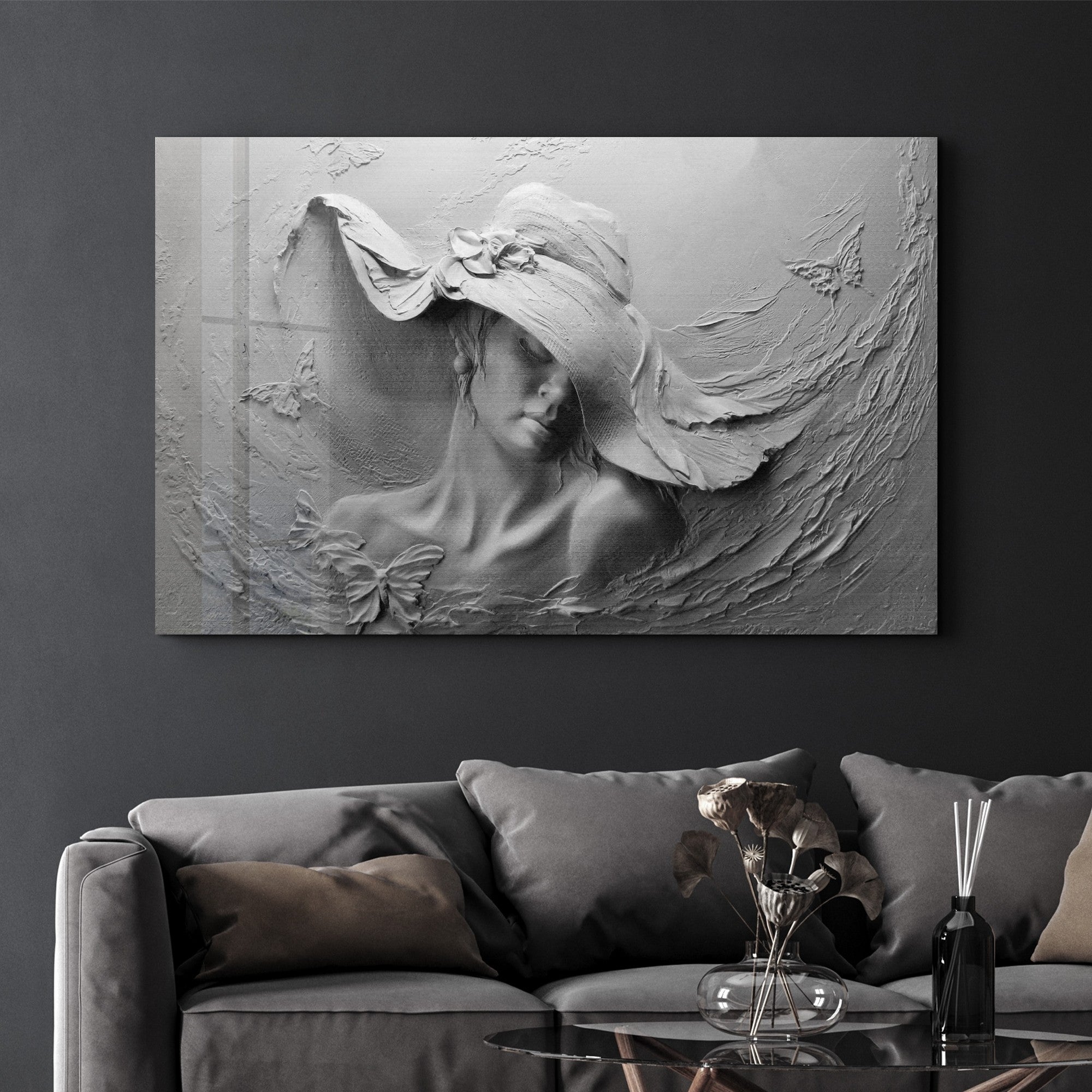 Arte Decorativa em Vidro Temperado Multicolor 35x55cm - Impressão UV de Alta Qualidade