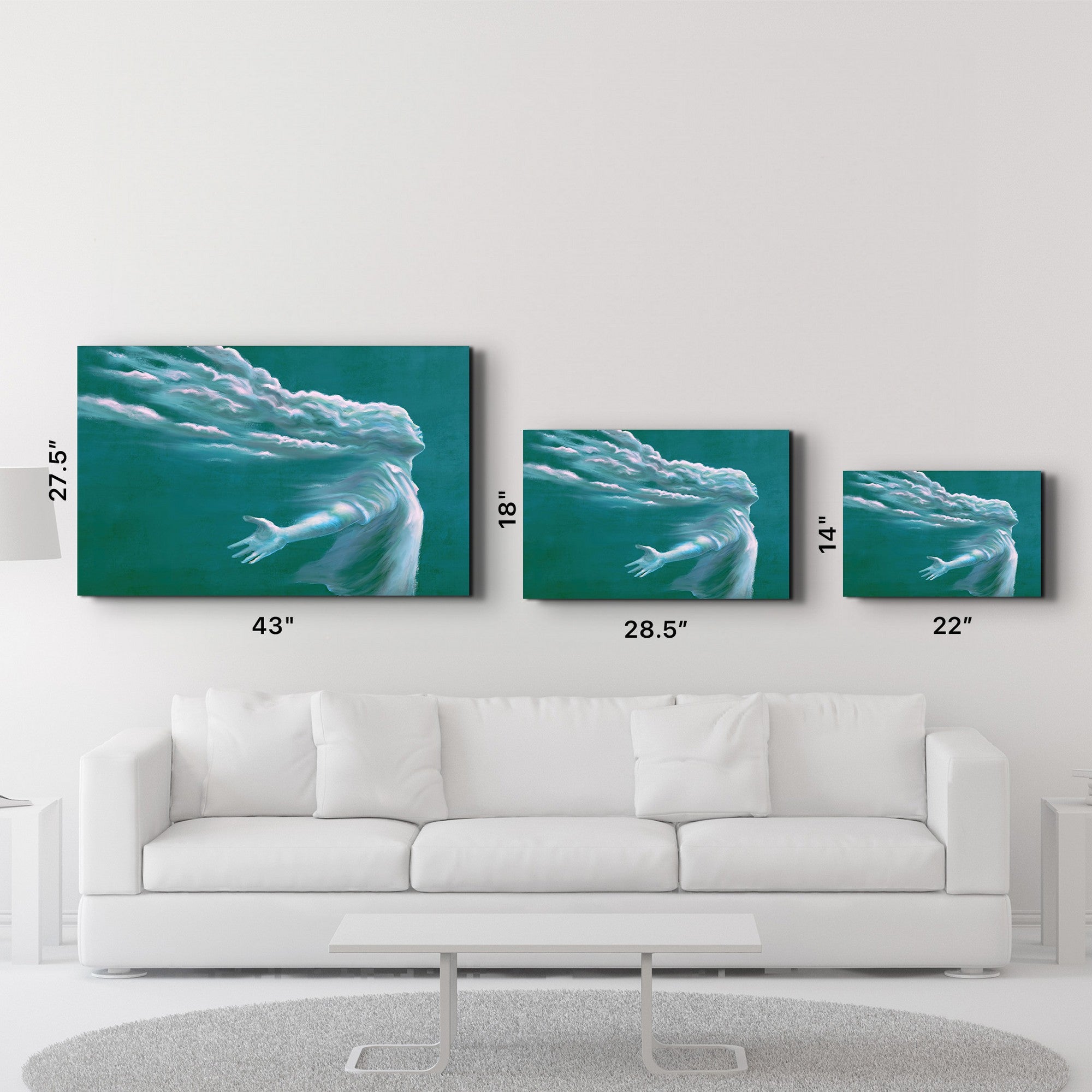 Arte Decorativa em Vidro Temperado Multicolor 70x110cm - Impressão UV de Alta Qualidade