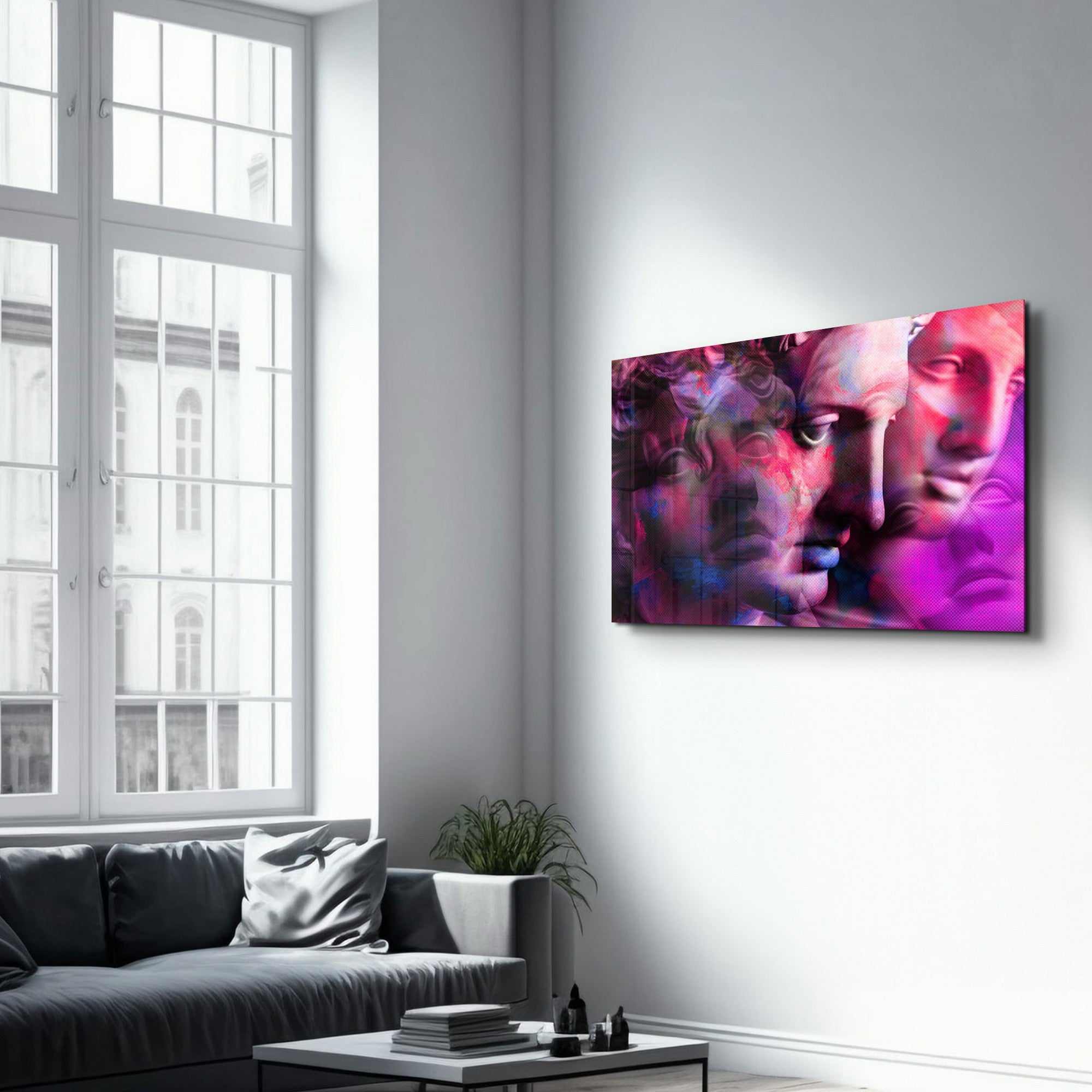 Arte Decorativa em Vidro Temperado Multicolor 70x110cm - Impressão UV de Alta Qualidade