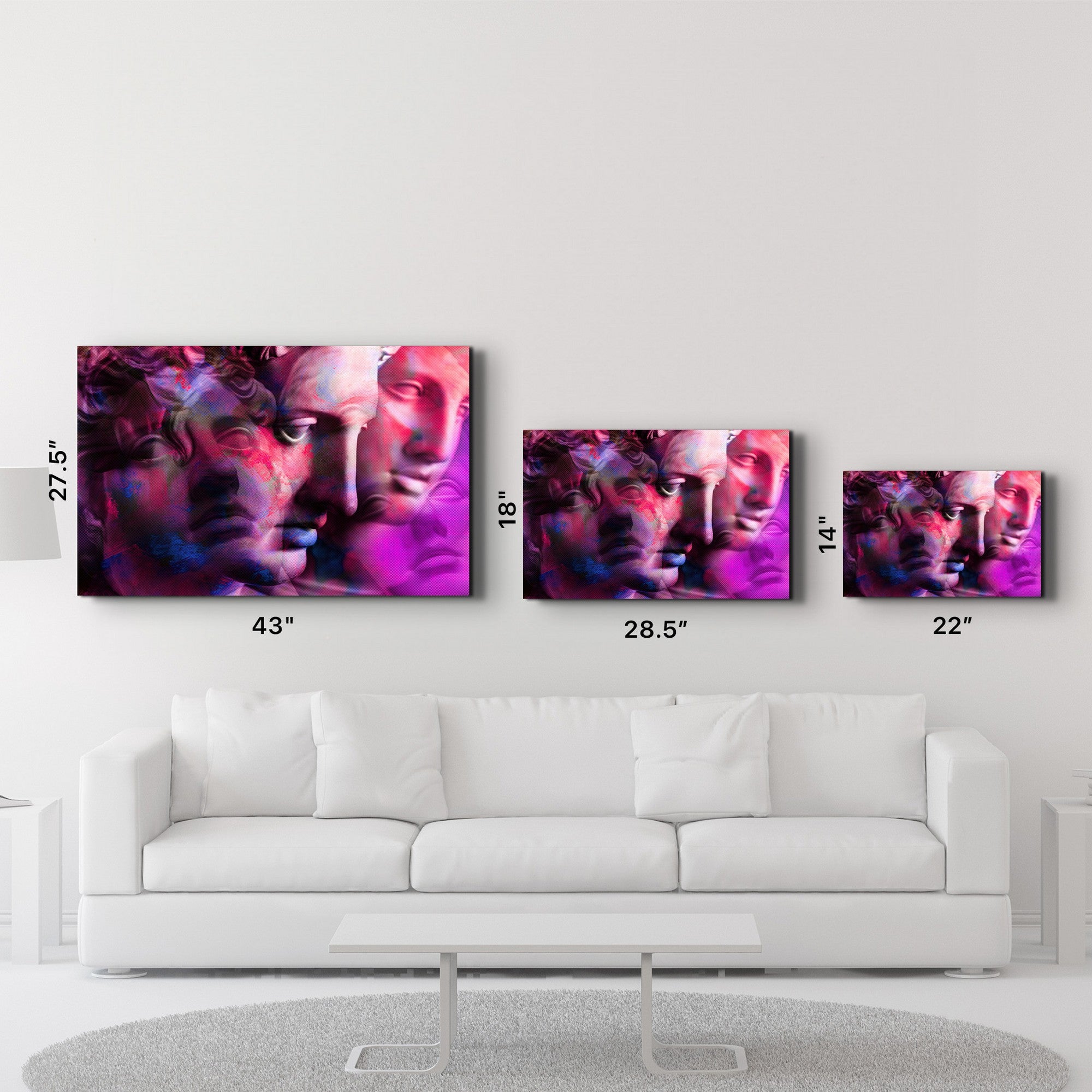 Arte Decorativa em Vidro Temperado Multicolor 70x110cm - Impressão UV de Alta Qualidade