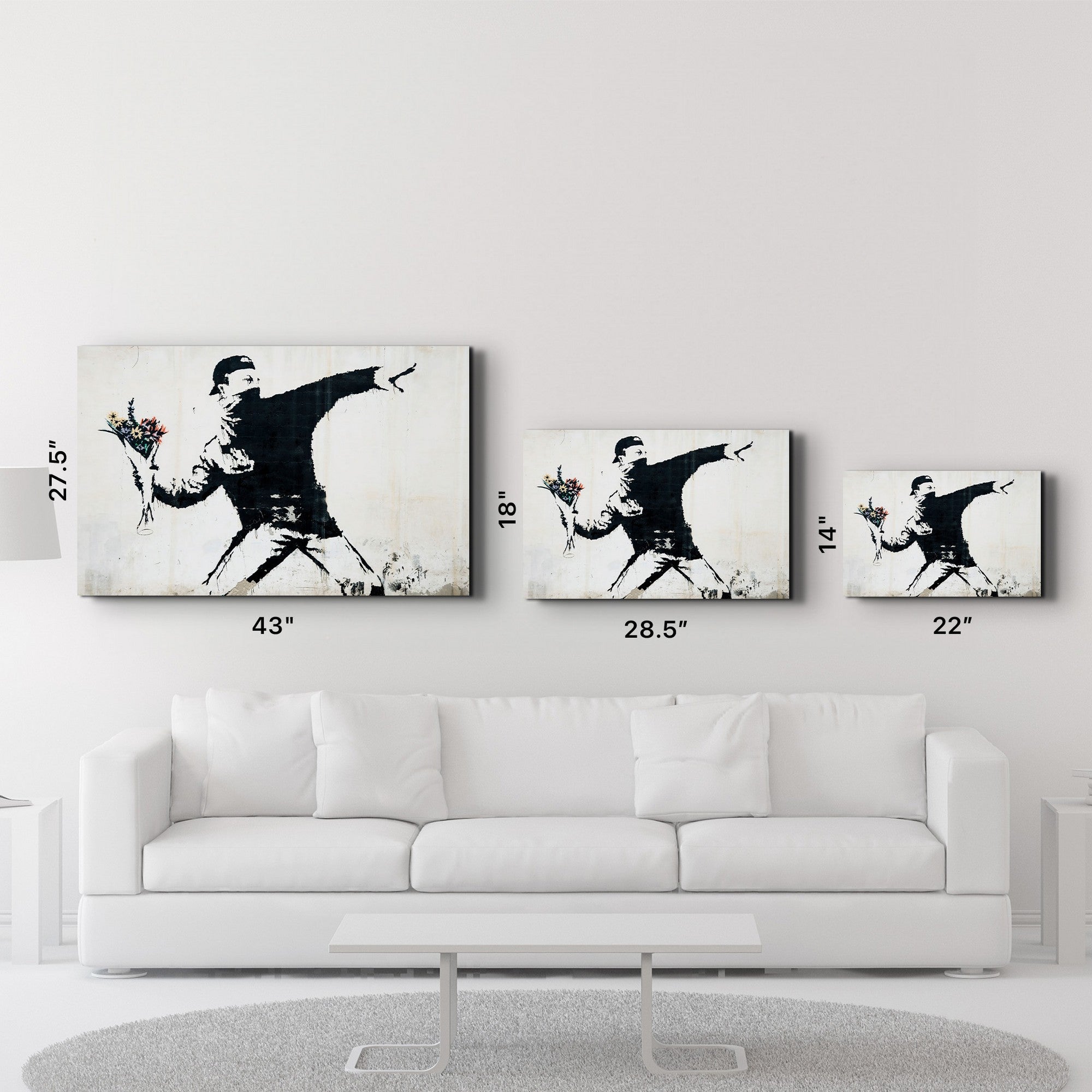 Arte Decorativa em Vidro Temperado Multicolor 70x110cm - Impressão UV de Alta Qualidade