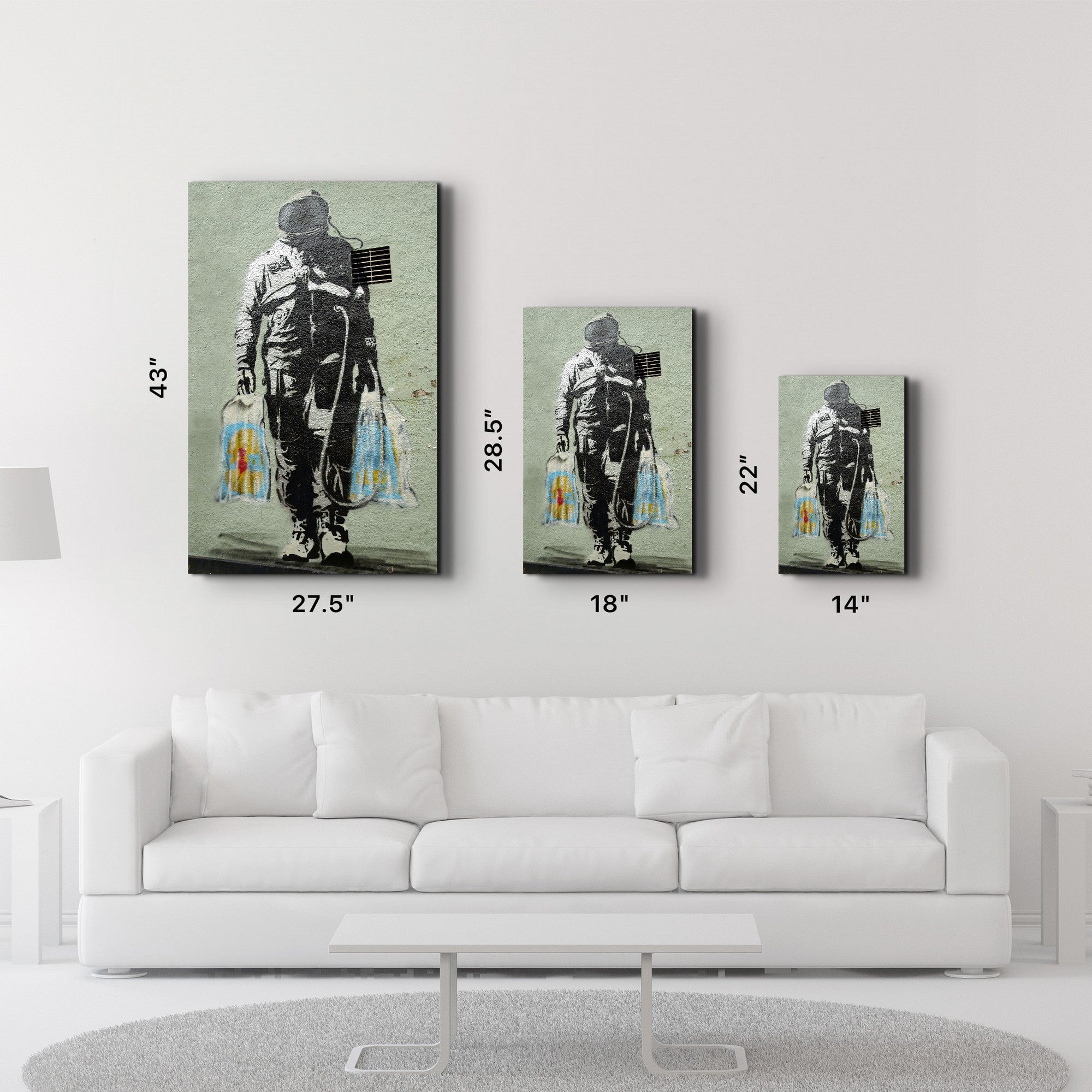 Arte Decorativa em Vidro Temperado Multicolor 35x55cm - Impressão UV de Alta Qualidade