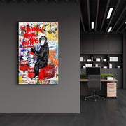 Arte Decorativa em Vidro Temperado Multicolor 35x55cm - Impressão UV de Alta Qualidade