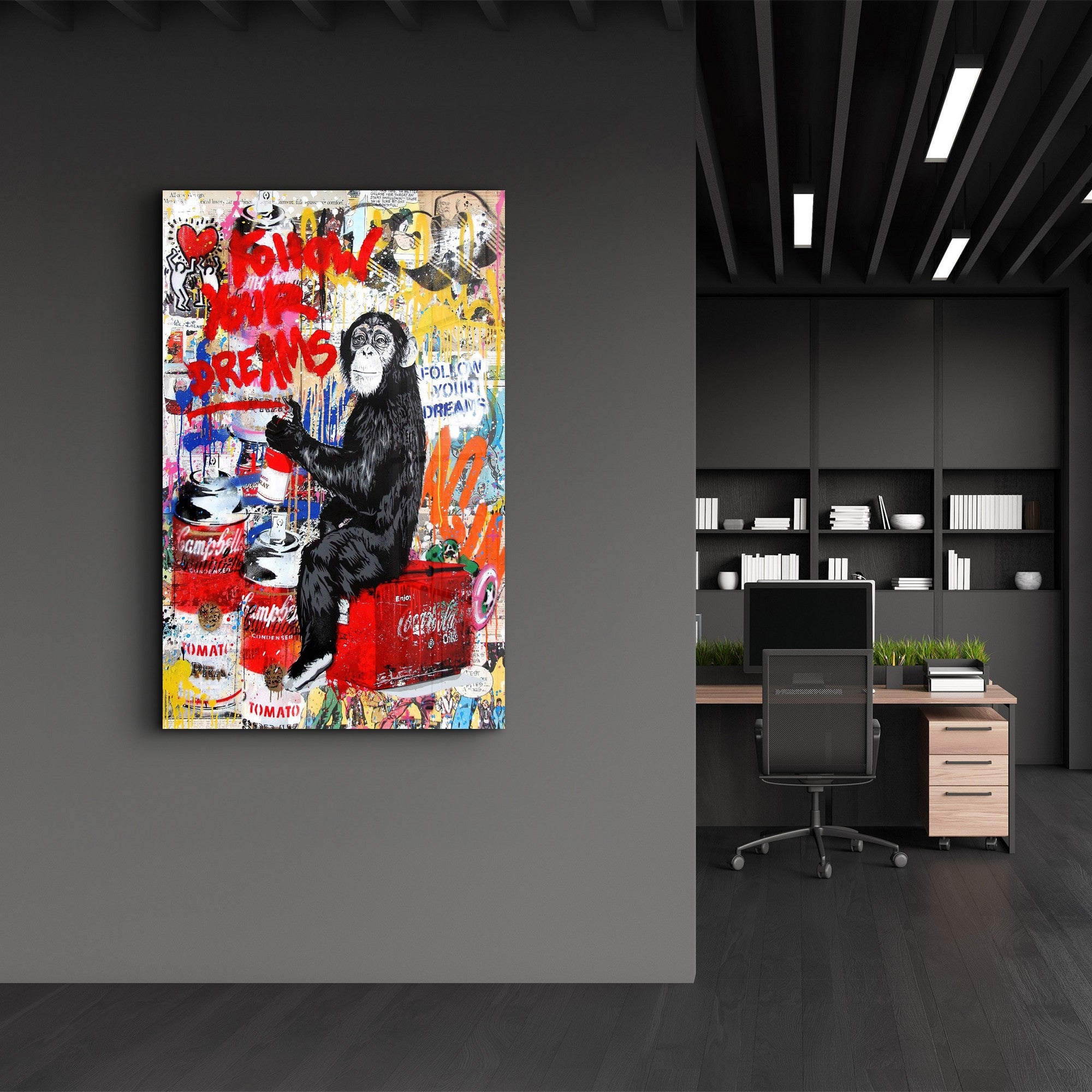 Arte Decorativa em Vidro Temperado Multicolor 70x110cm - Impressão UV de Alta Qualidade