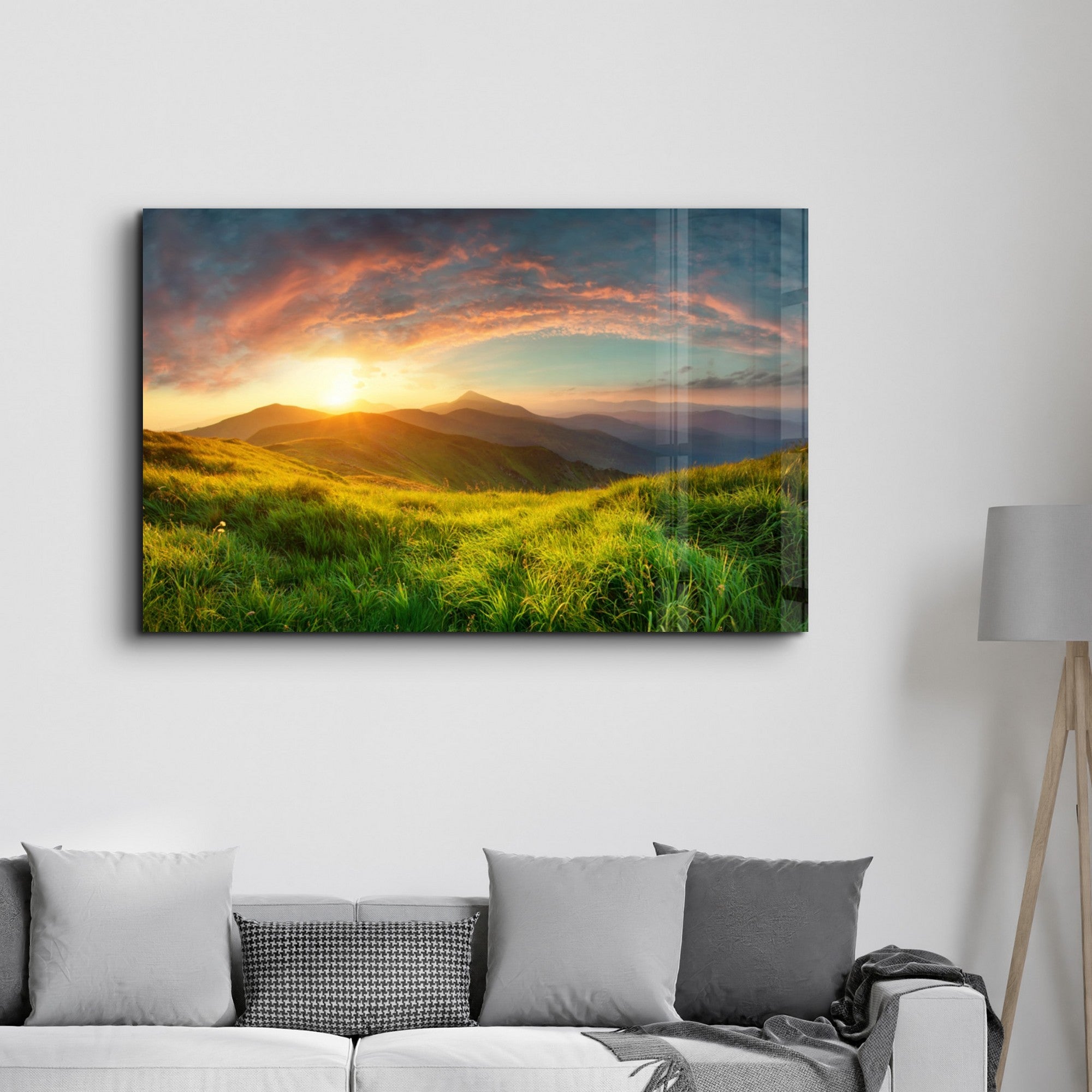 Arte Decorativa em Vidro Temperado Multicolor 35x55cm - Impressão UV de Alta Qualidade