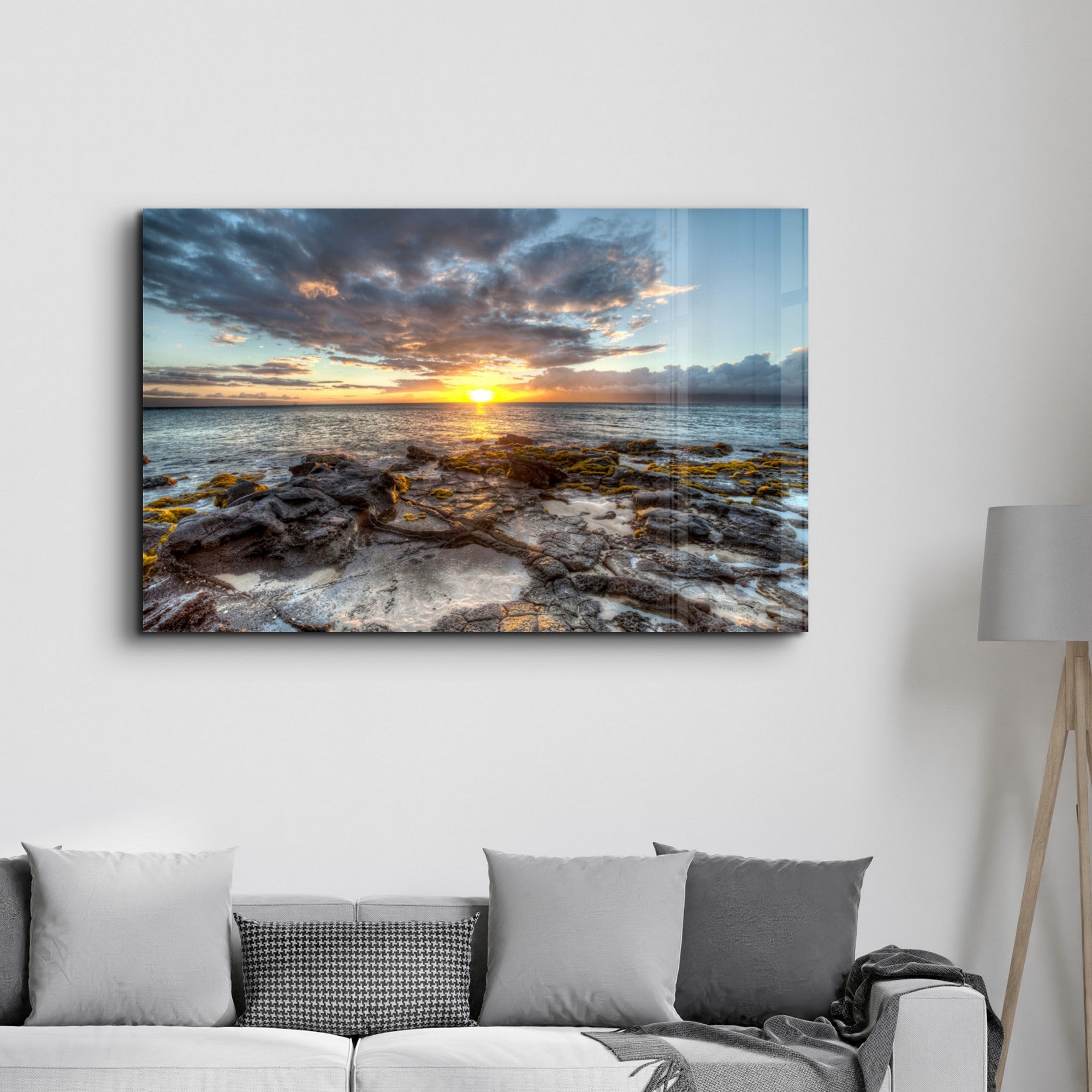 Arte Decorativa em Vidro Temperado Multicolor 35x55cm - Impressão UV de Alta Qualidade