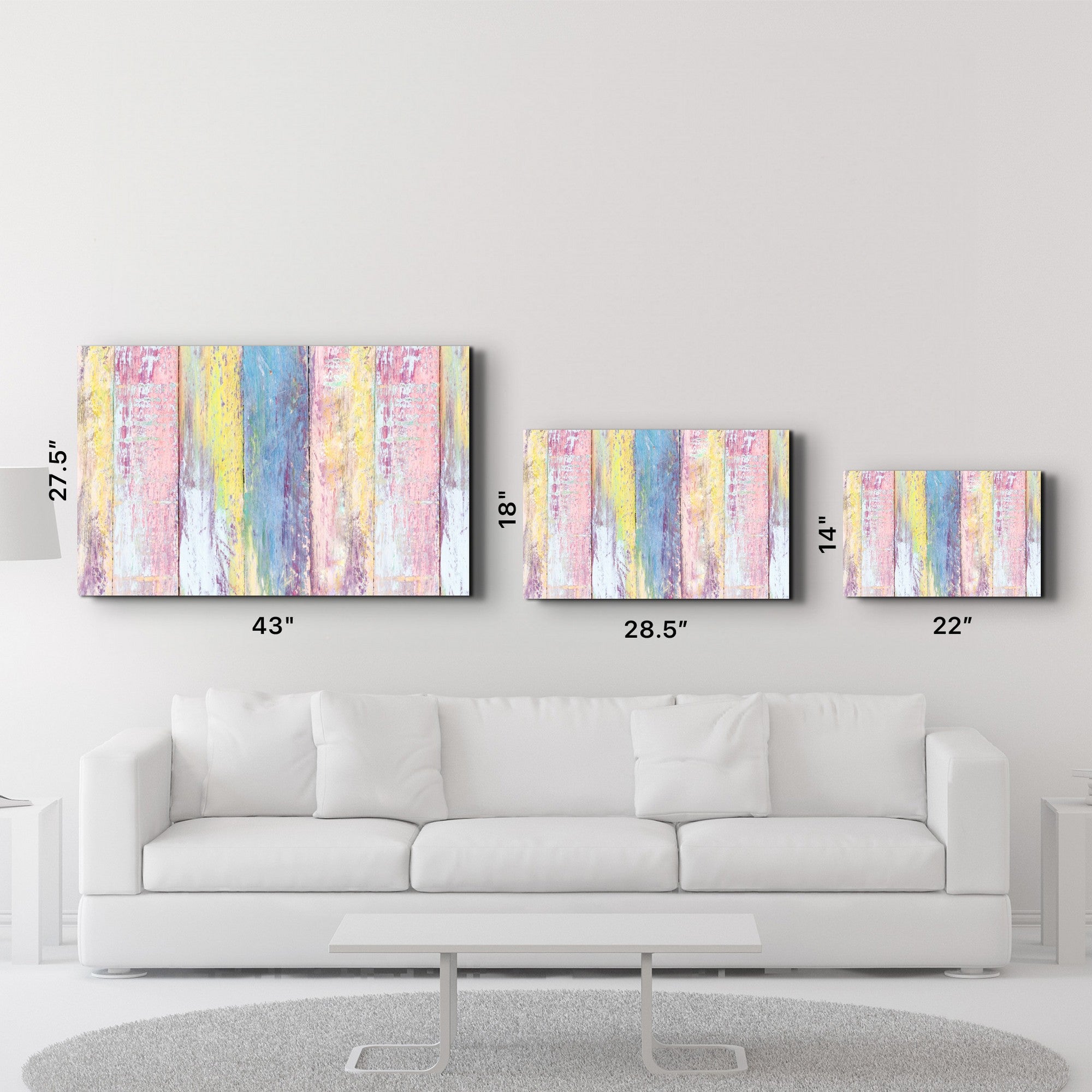 Arte Decorativa em Vidro Temperado Multicolor 35x55cm - Impressão UV de Alta Qualidade