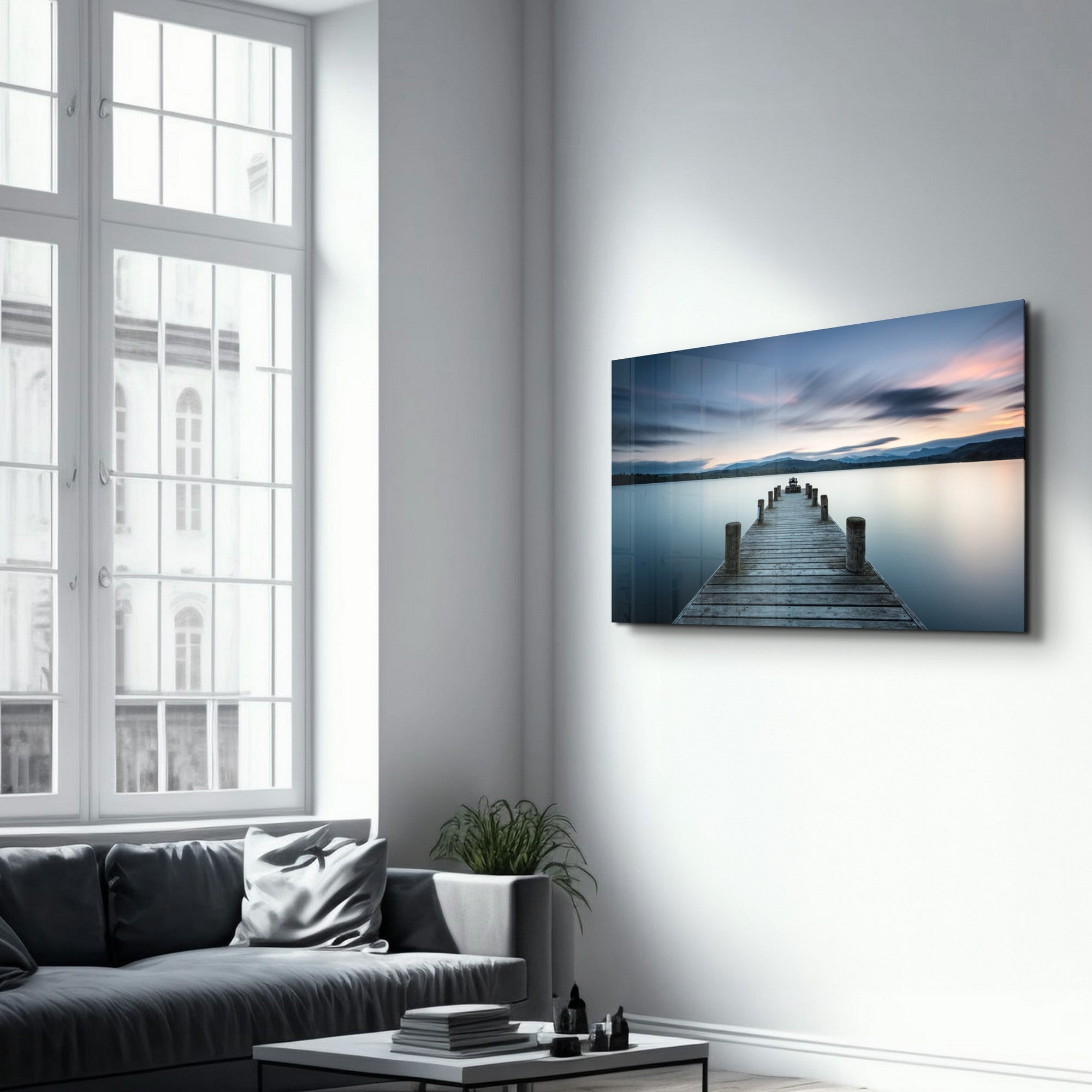 Arte em Vidro Temperado Multicolor 70x110cm - Pintura Decorativa UV Premium